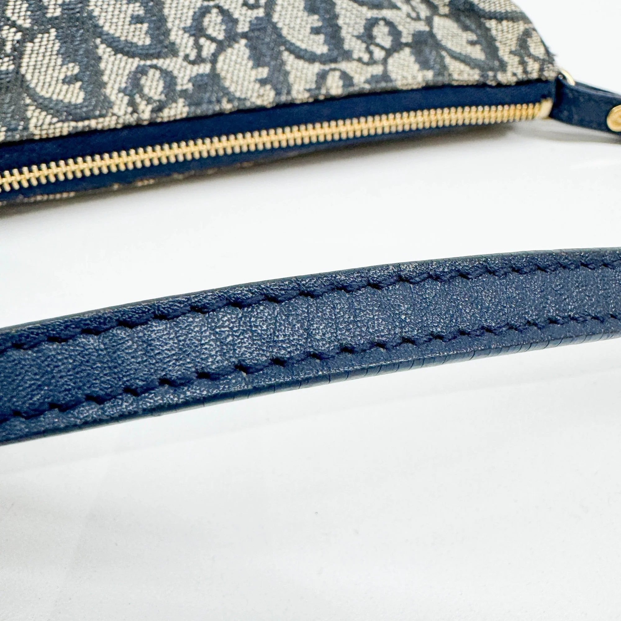 Saddle Pouch Blue Trotter Canvas Shoulder Bag - Image 8