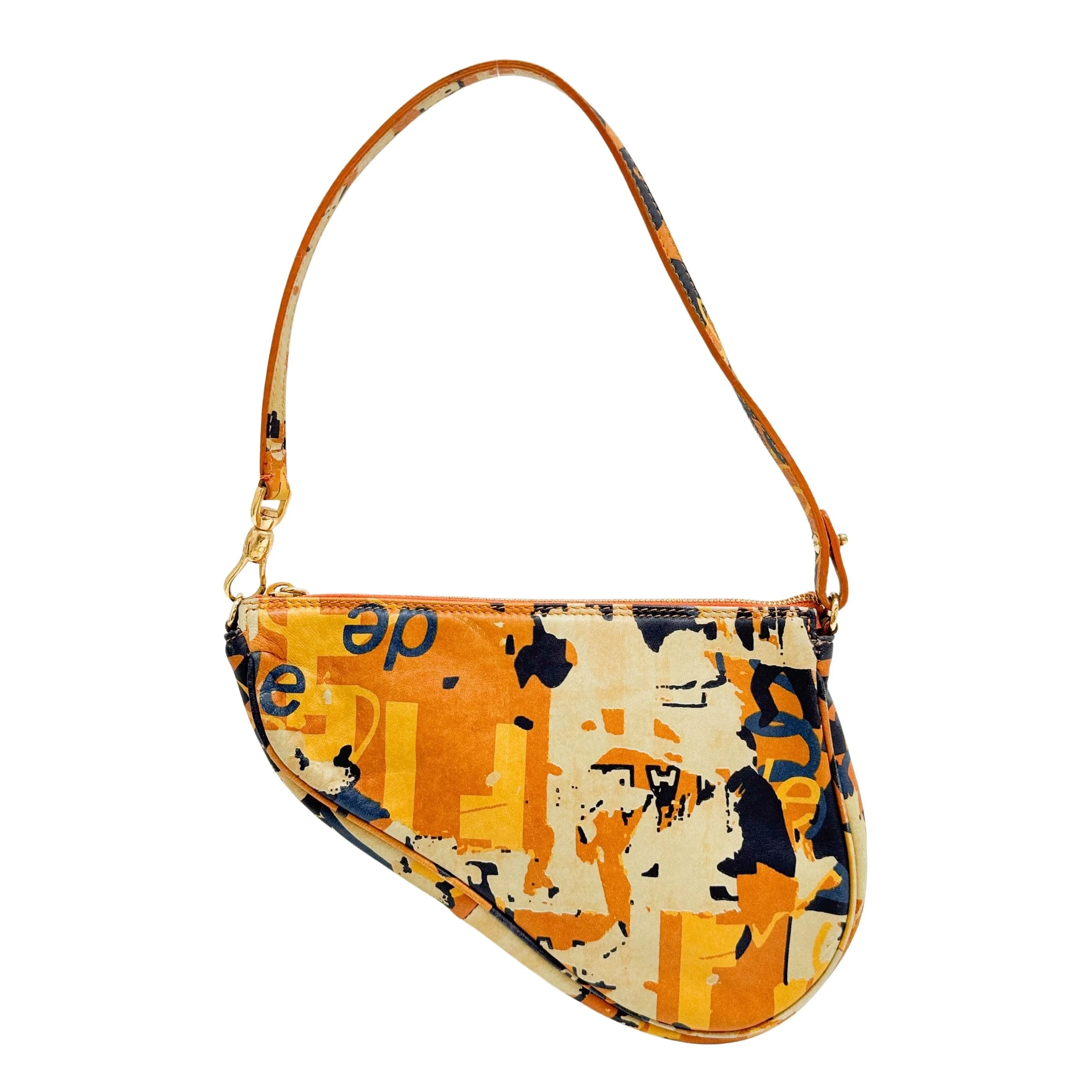 Saddle Pouch Multi-Color Canvas Shoulder Bag - Image 2