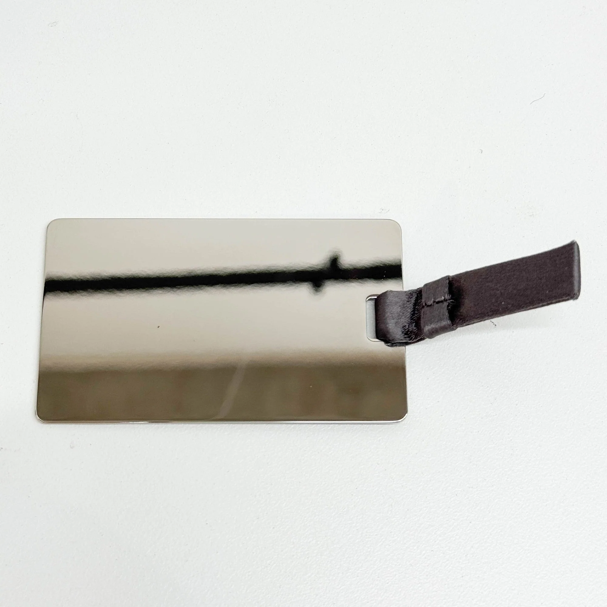 Saffiano Grey Nylon Handle Bag with Leather Belt - Image 6