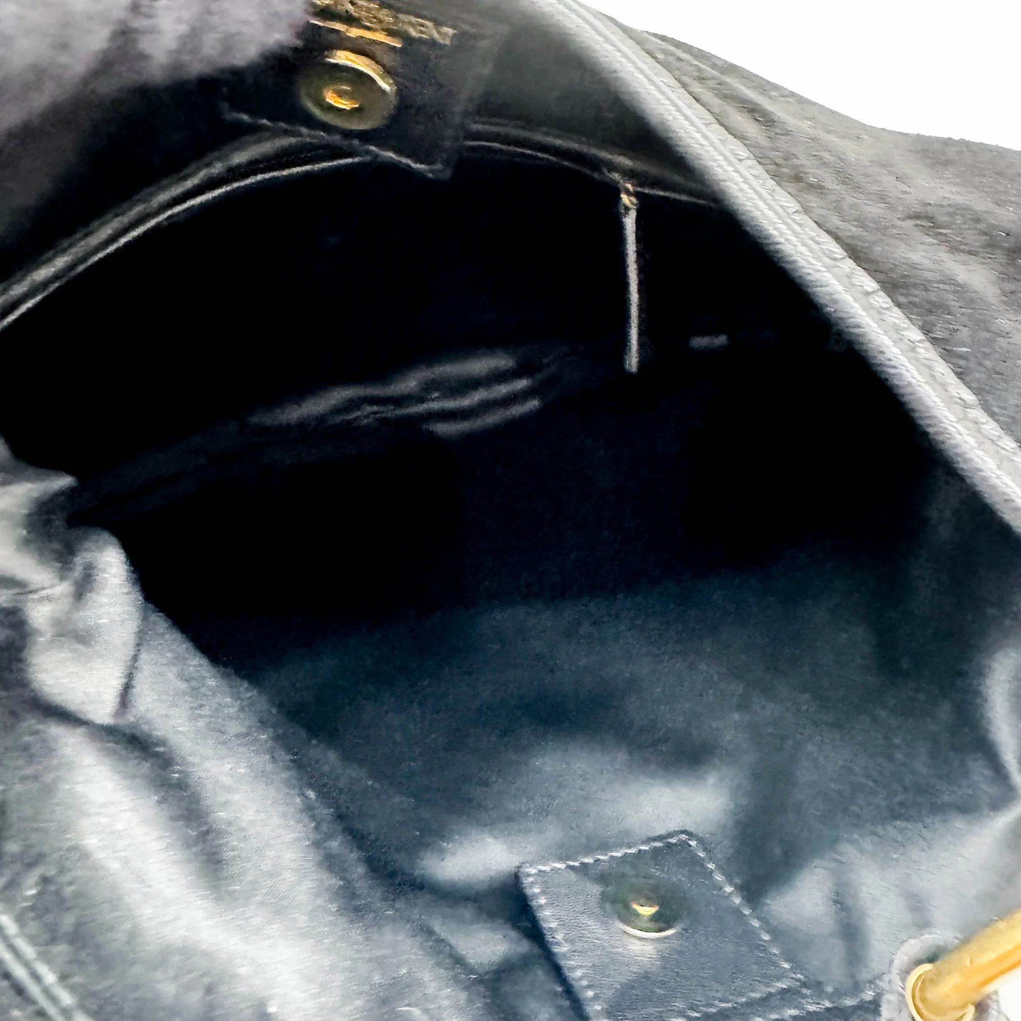 Saint Tropez Black Leather & Suede Shoulder Bag - Image 19