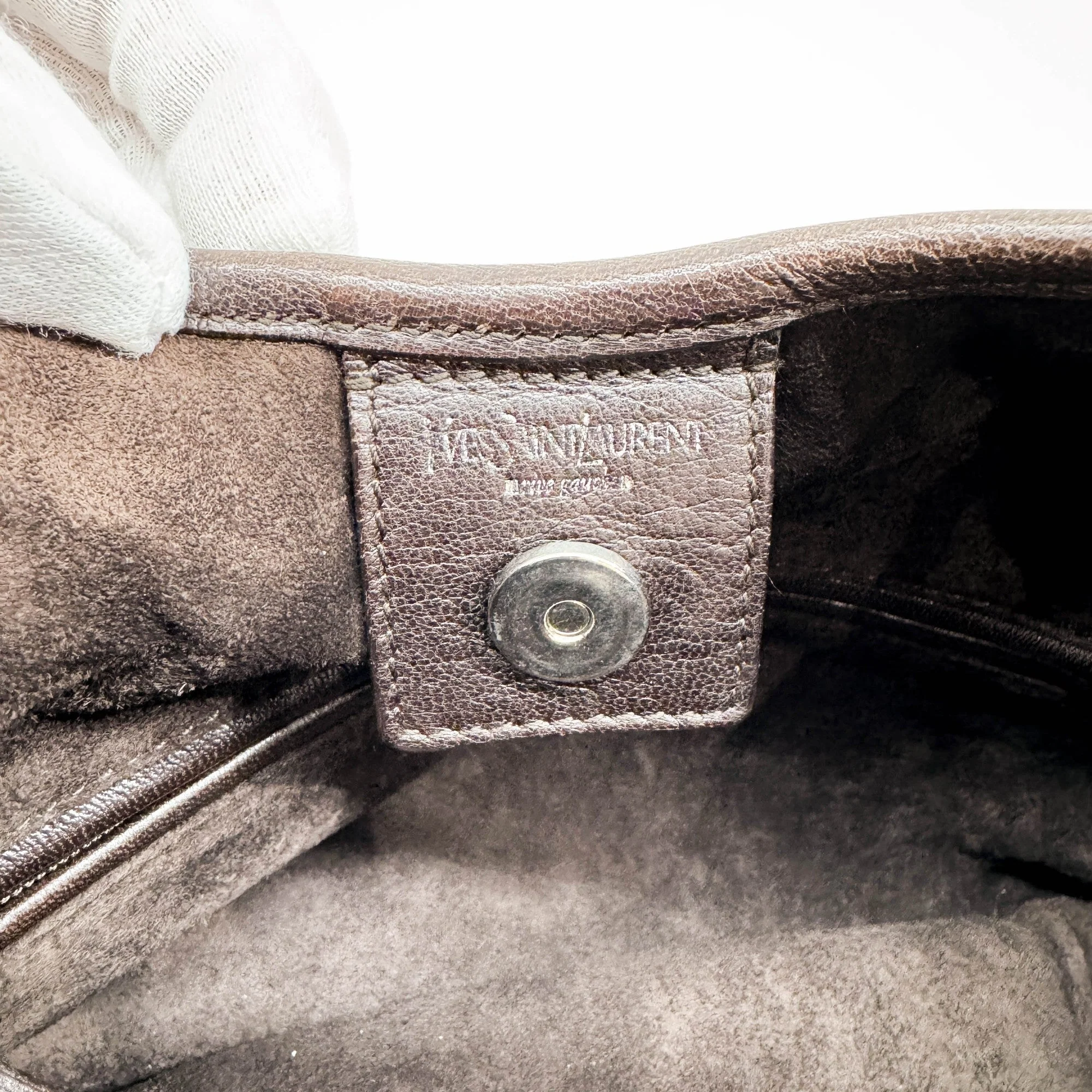 Saint Tropez Brown Leather Shoulder Bag - Image 22