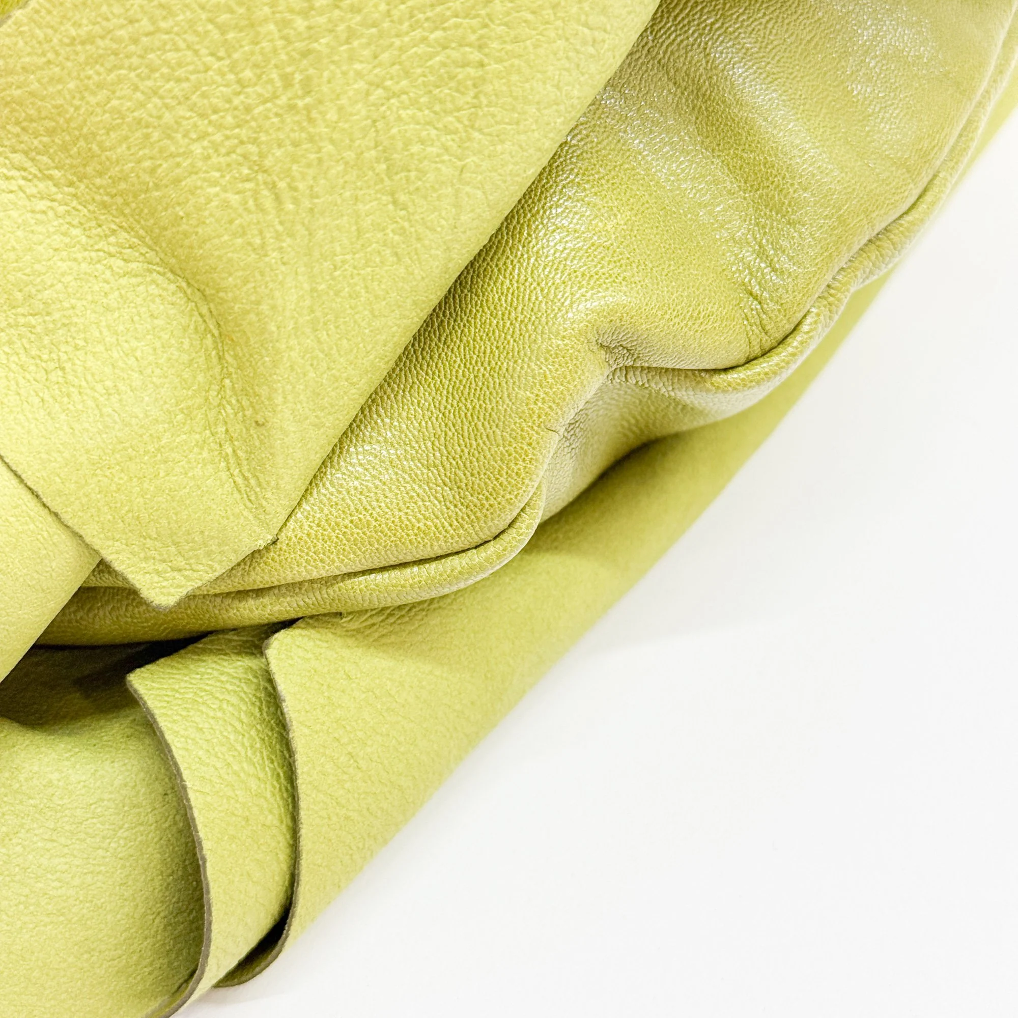 Saint Tropez Green Leather Shoulder Bag - Image 11