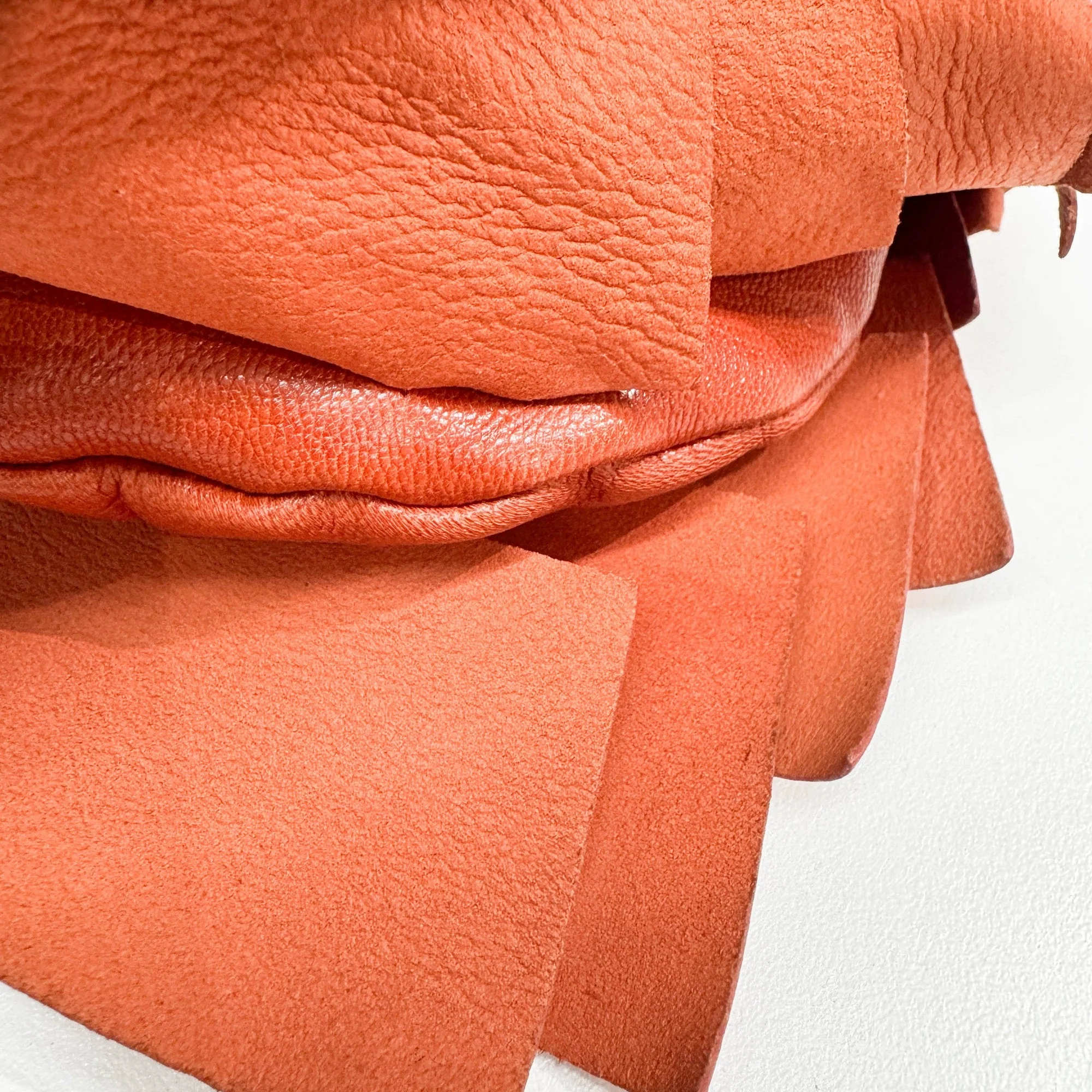 Saint Tropez Orange Leather Shoulder Bag - Image 14