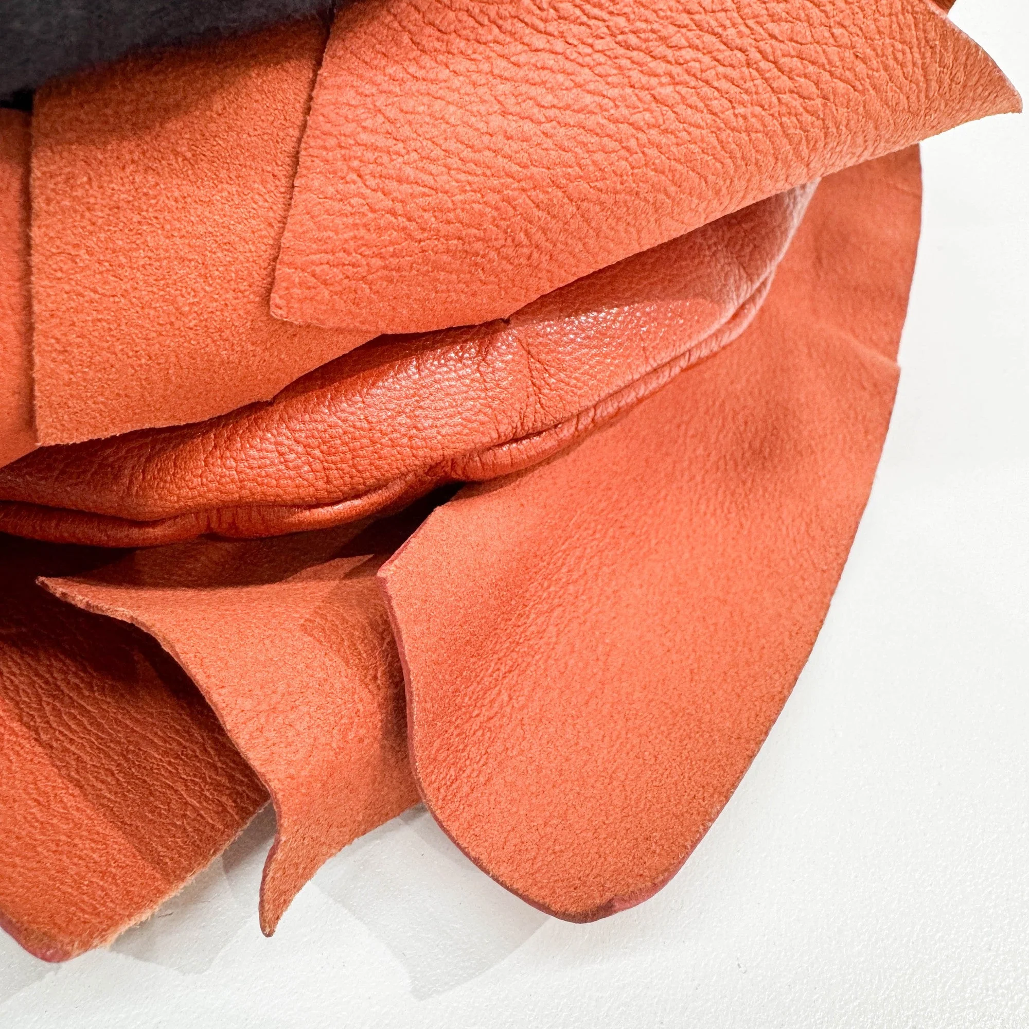 Saint Tropez Orange Leather Shoulder Bag - Image 16
