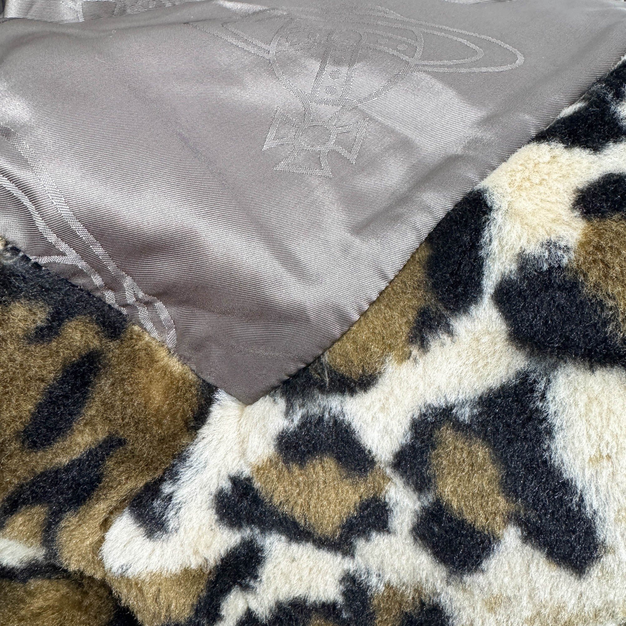 Size 00 Multicolor Leopard Print Polyester Coat - Image 13