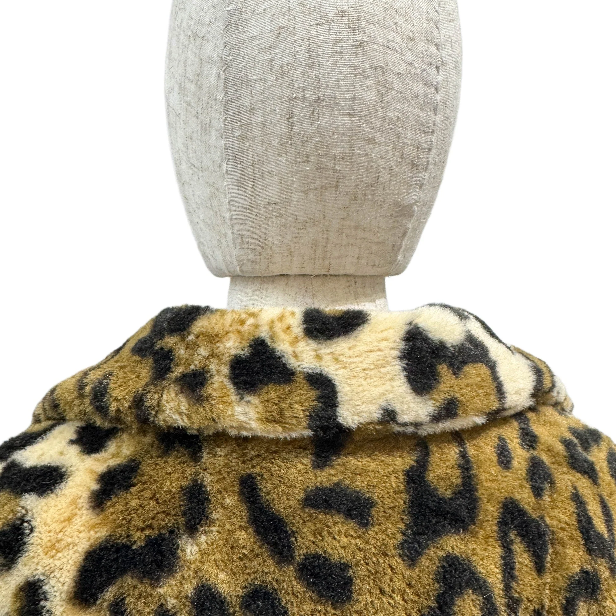 Size 00 Multicolor Leopard Print Polyester Coat - Image 4