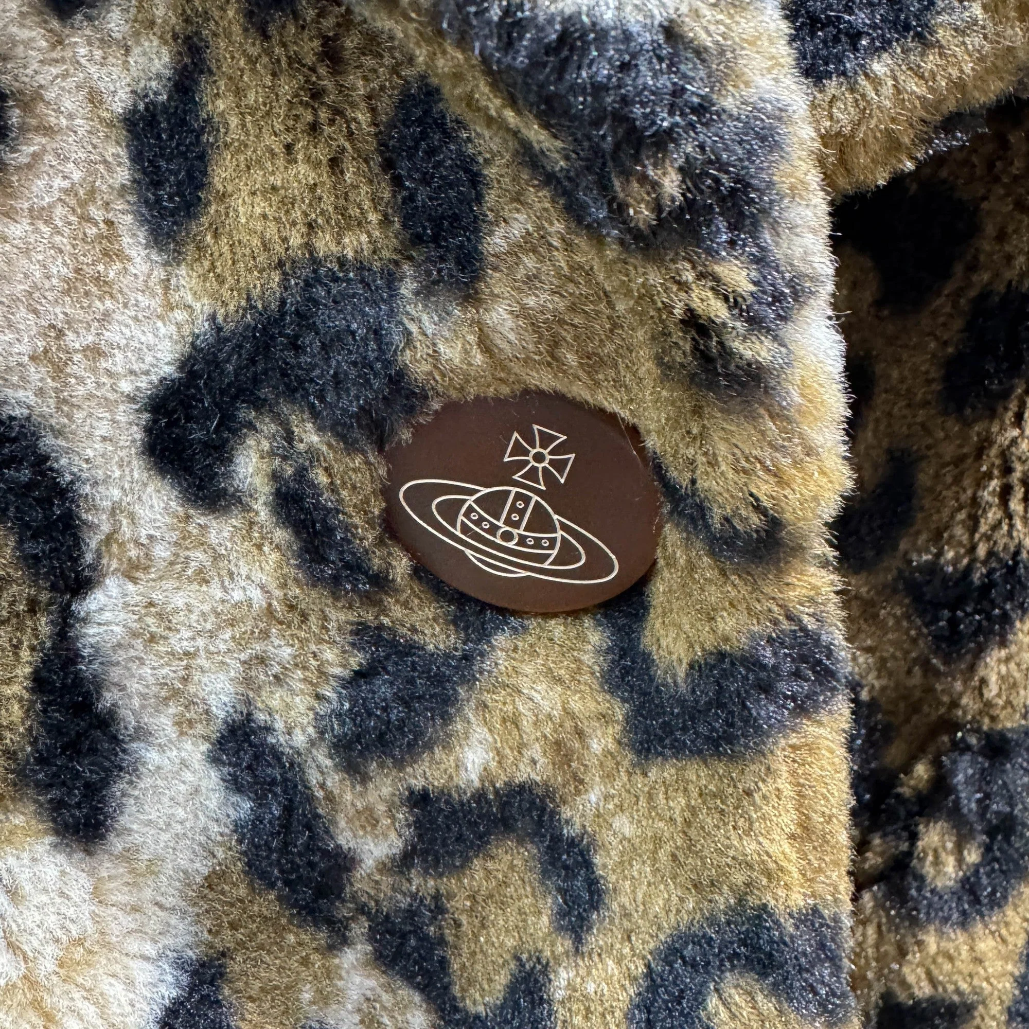 Size 00 Multicolor Leopard Print Polyester Coat - Image 7