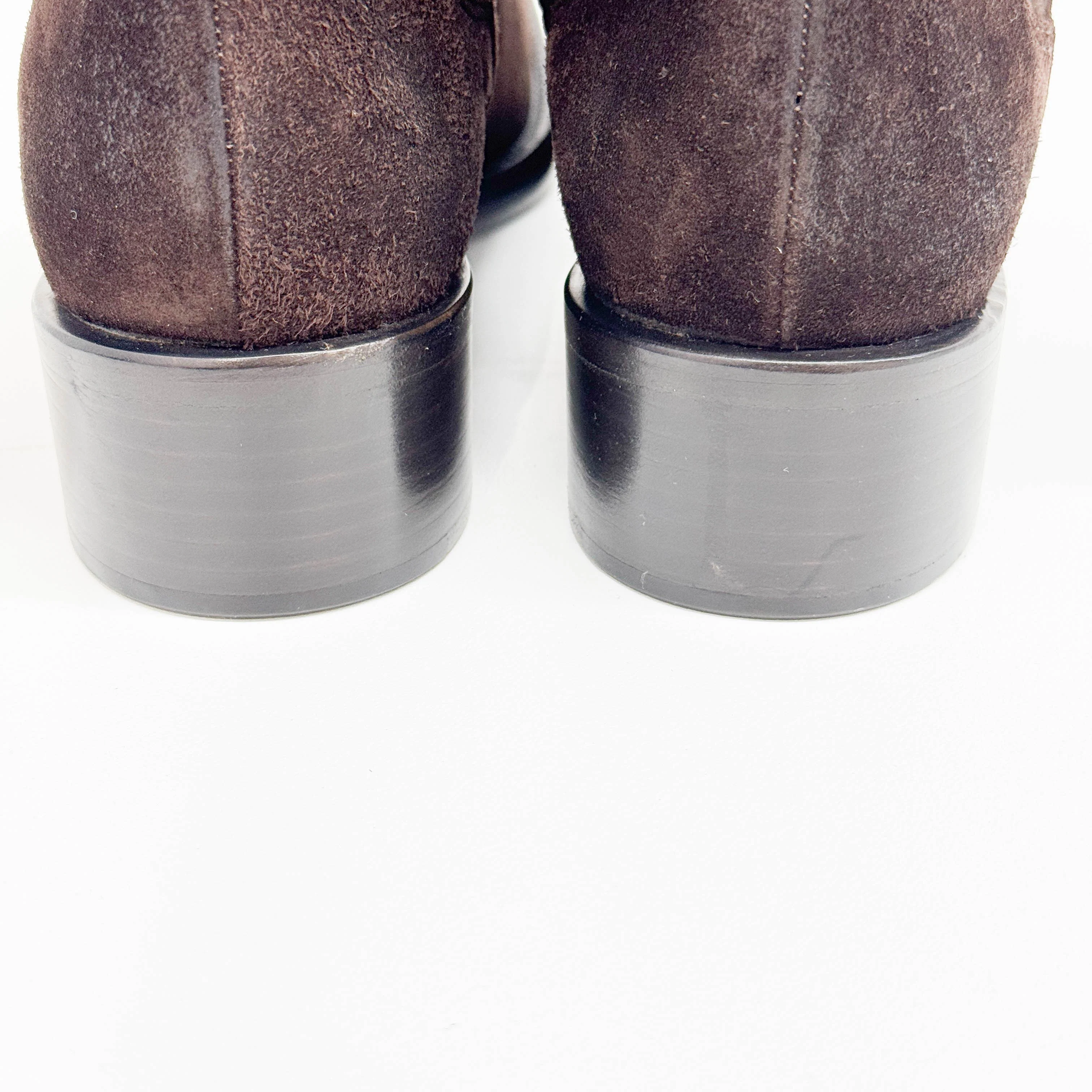 Size 36 1/2 EU Brown Suede Boots - Image 8