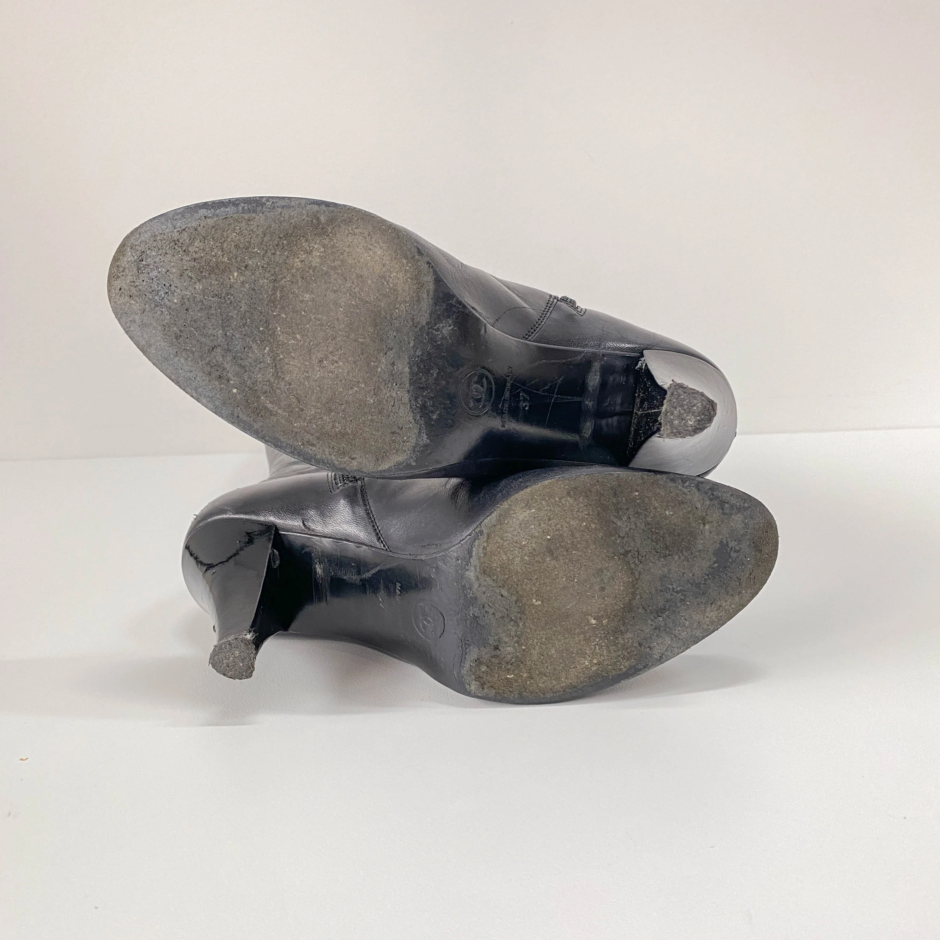 Size 37 Black Leather Boots - Image 5