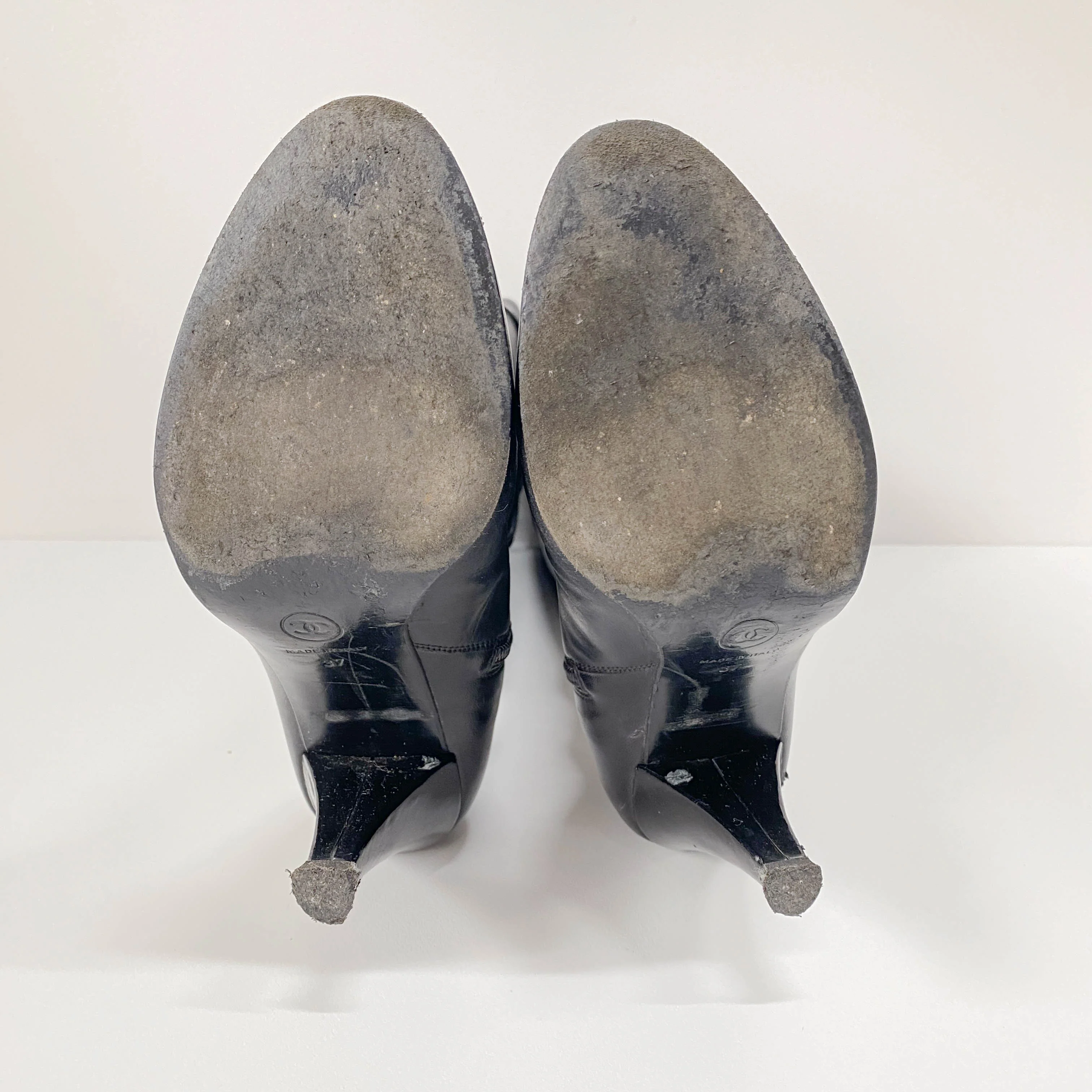 Size 37 Black Leather Boots - Image 6