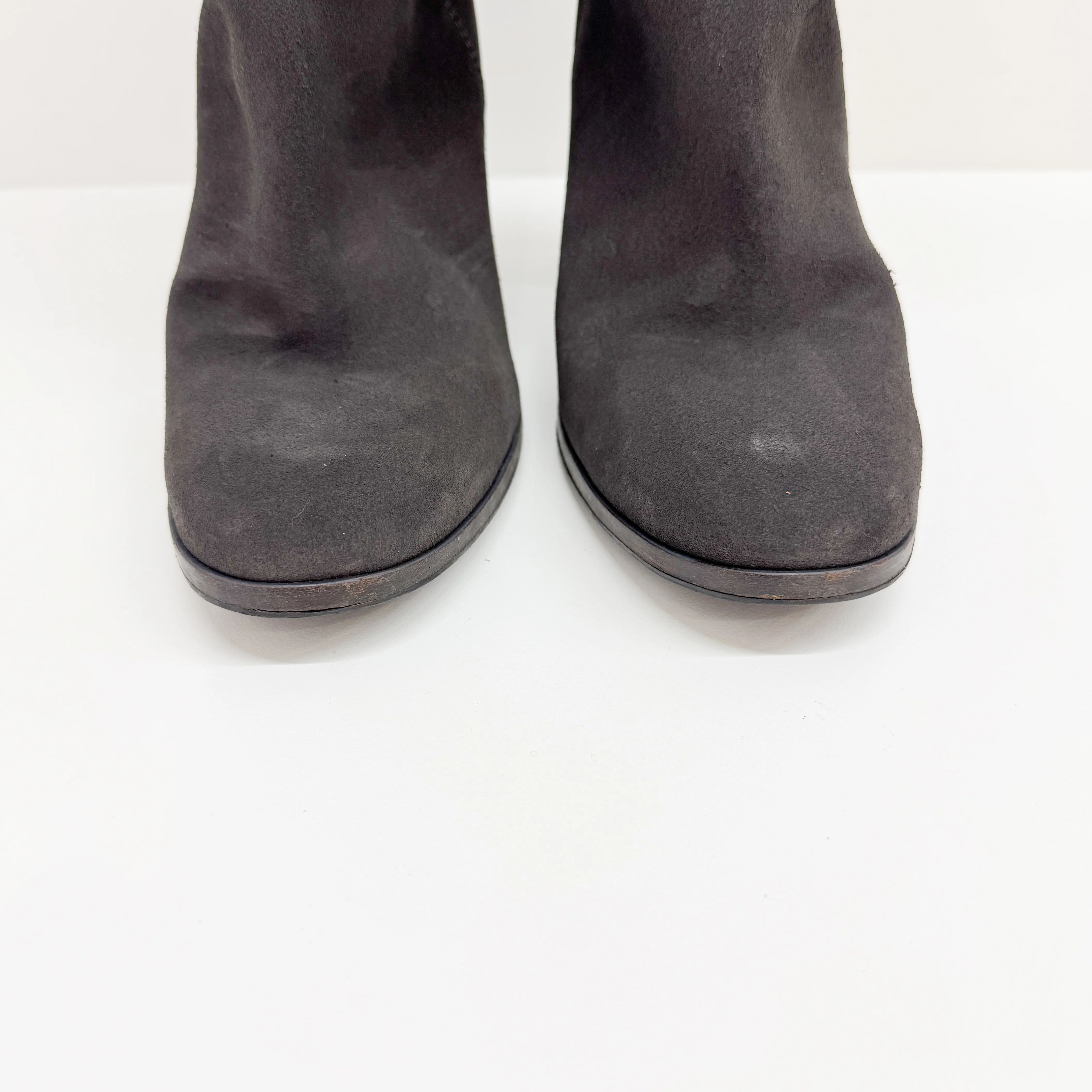 Size 37 EU Grey Suede Long Boots - Image 4