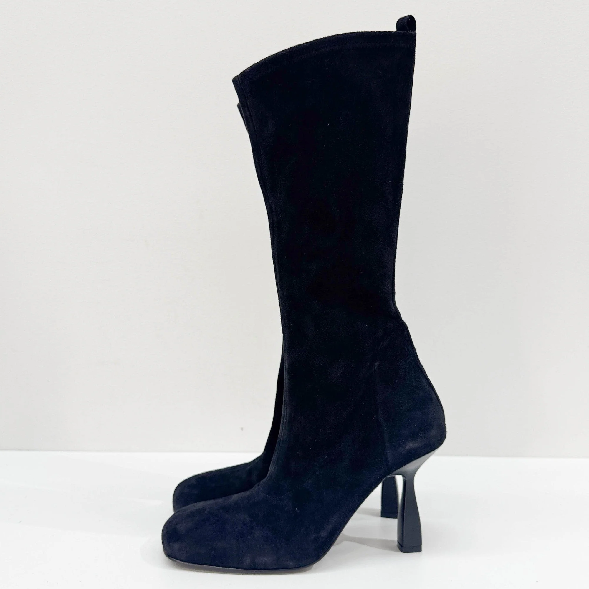 Size EU 40 Black Suede Boots - Image 5
