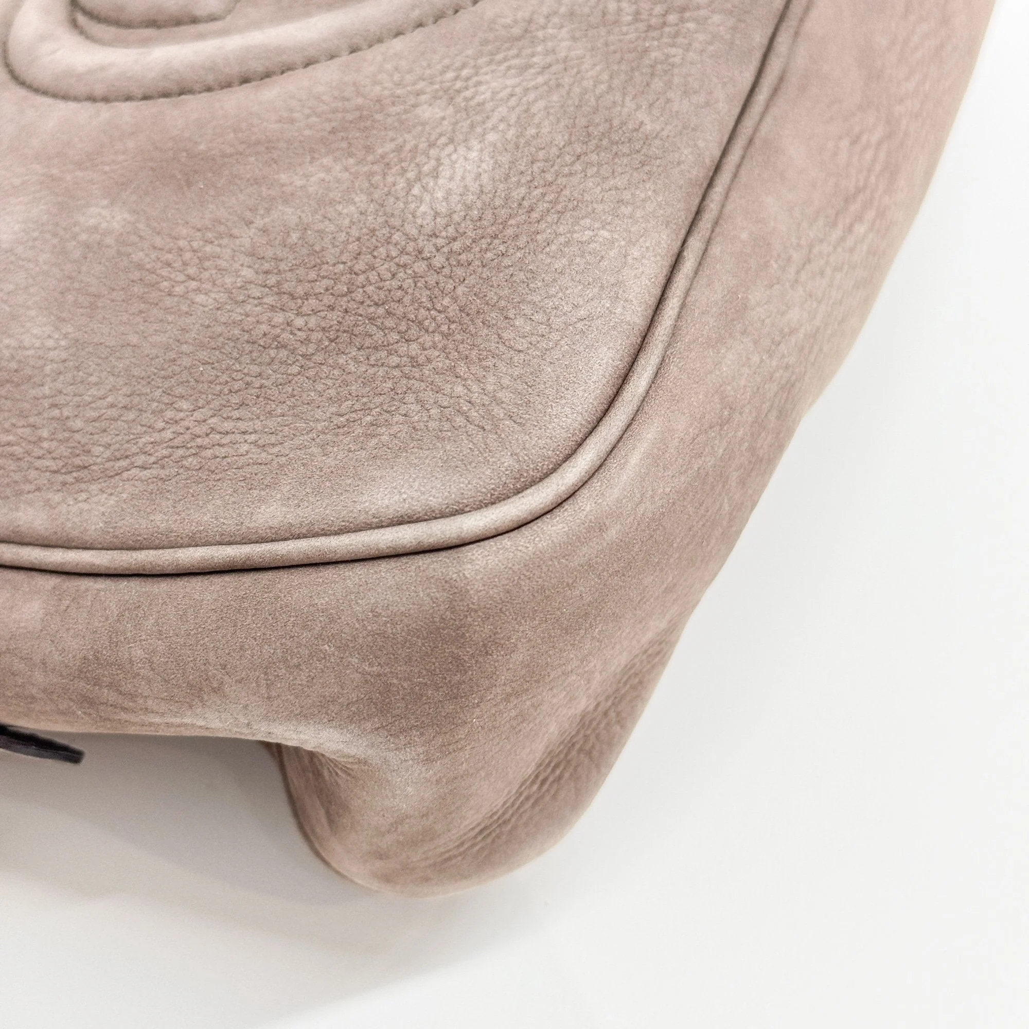 Soho Brown Suede Shoulder Bag - Image 8