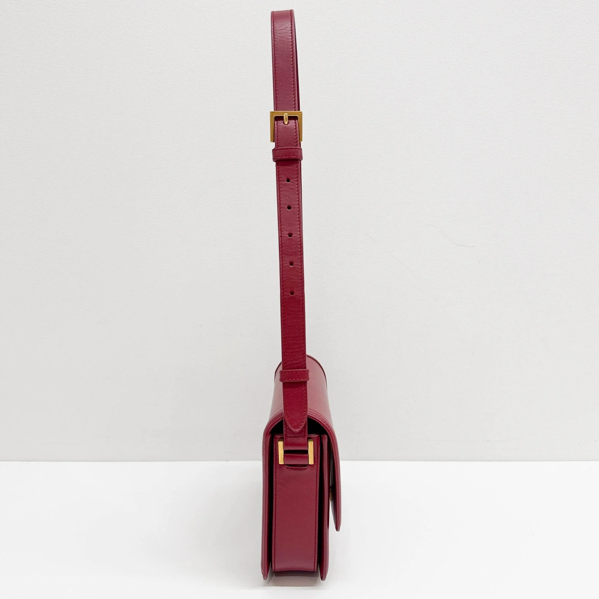 Solferino Red Leather Crossbody Bag - Image 4