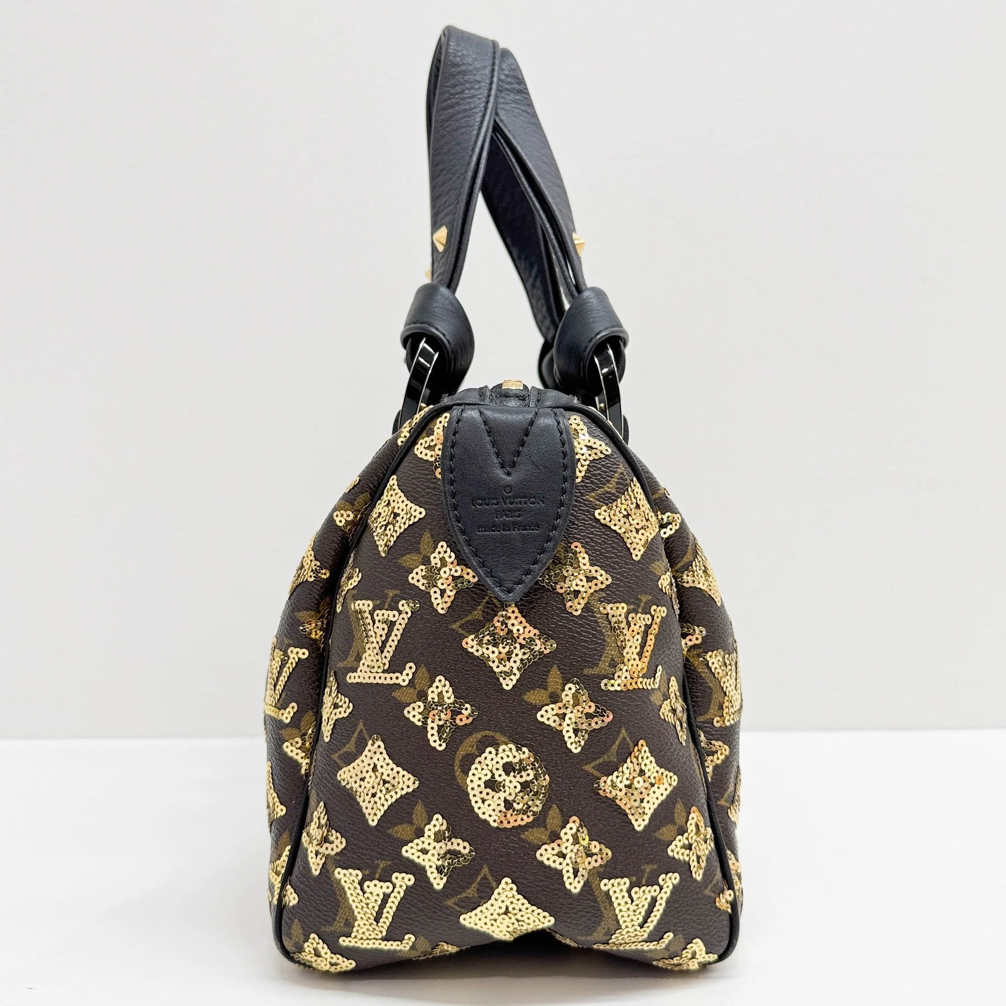 Speedy 25 Sequin Brown Monogram Canvas Hand Bag - Image 5