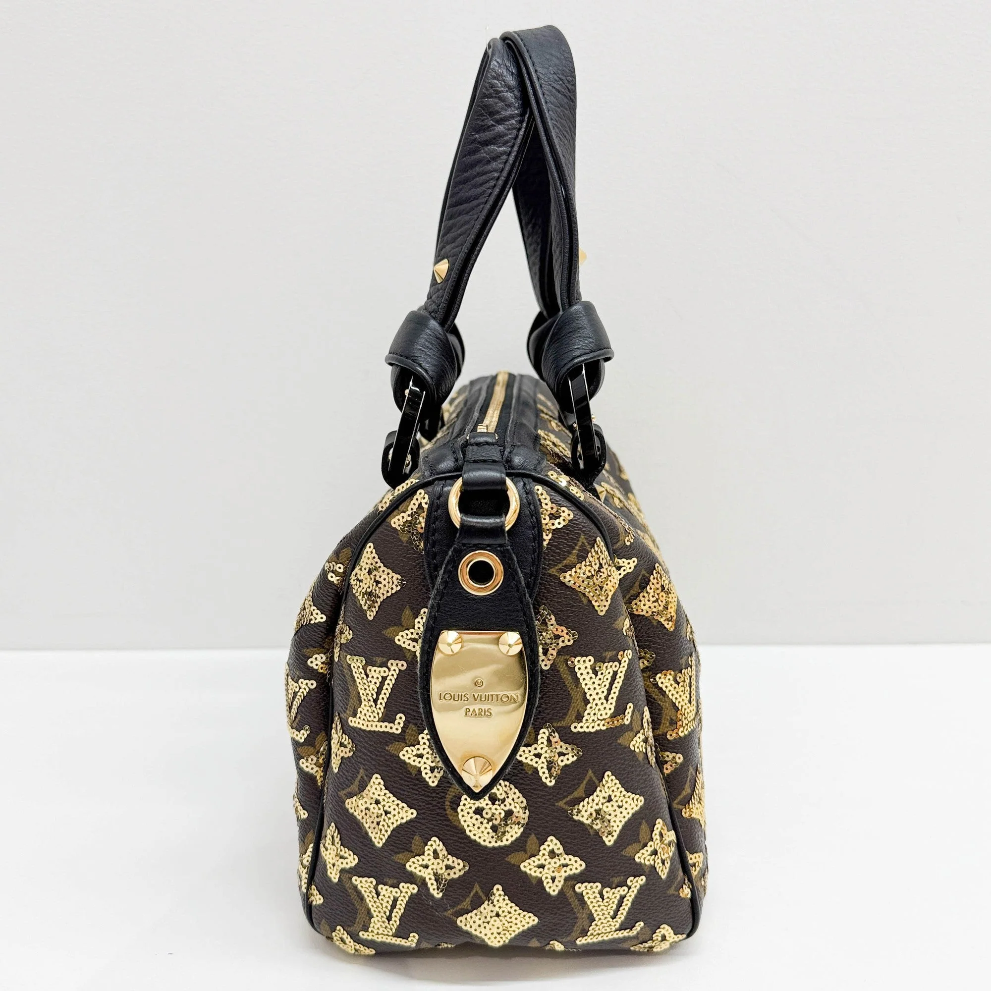 Speedy 25 Sequin Brown Monogram Canvas Hand Bag - Image 6