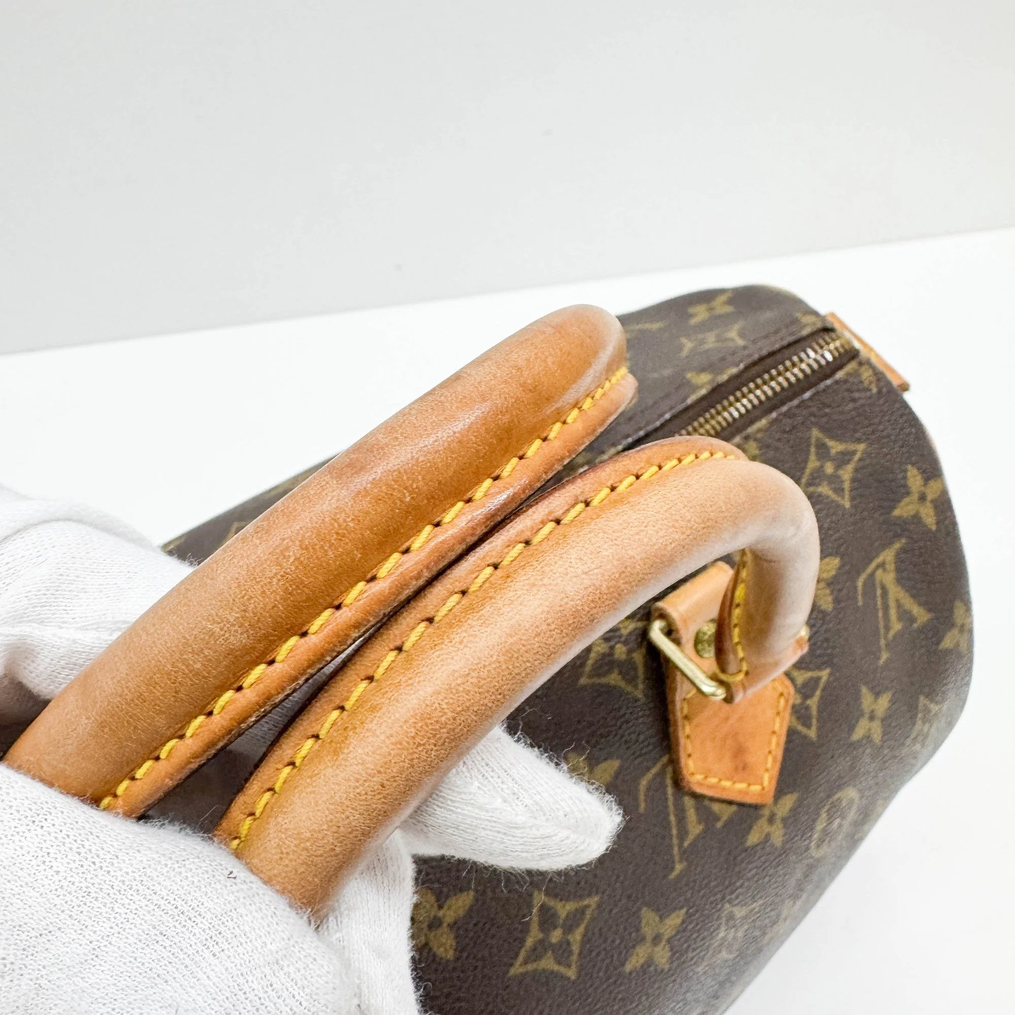 Speedy 30 Brown Monogram Canvas Hand Bag - Image 8