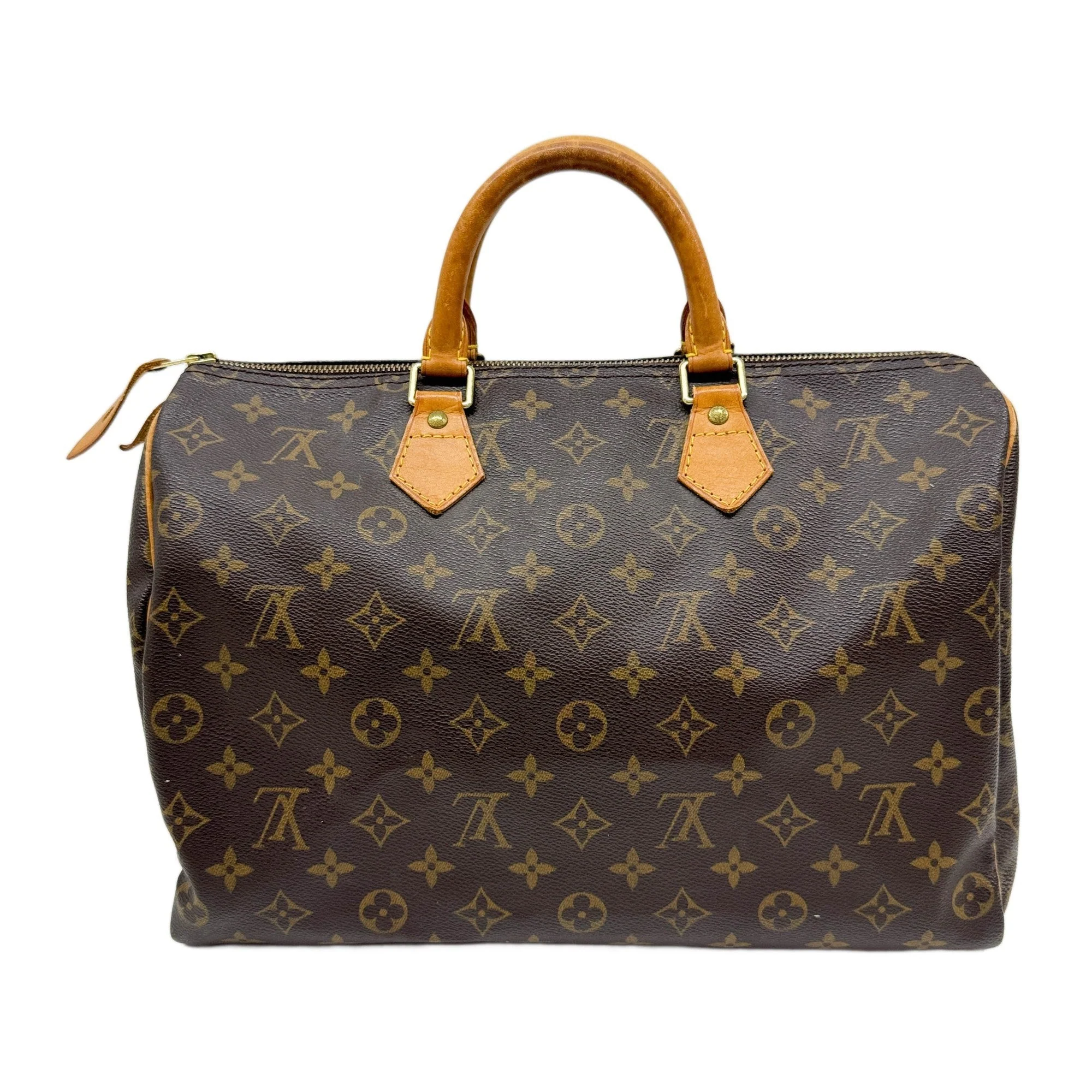 Speedy 30 Brown Monogram Leather Hand Bag - Image 2