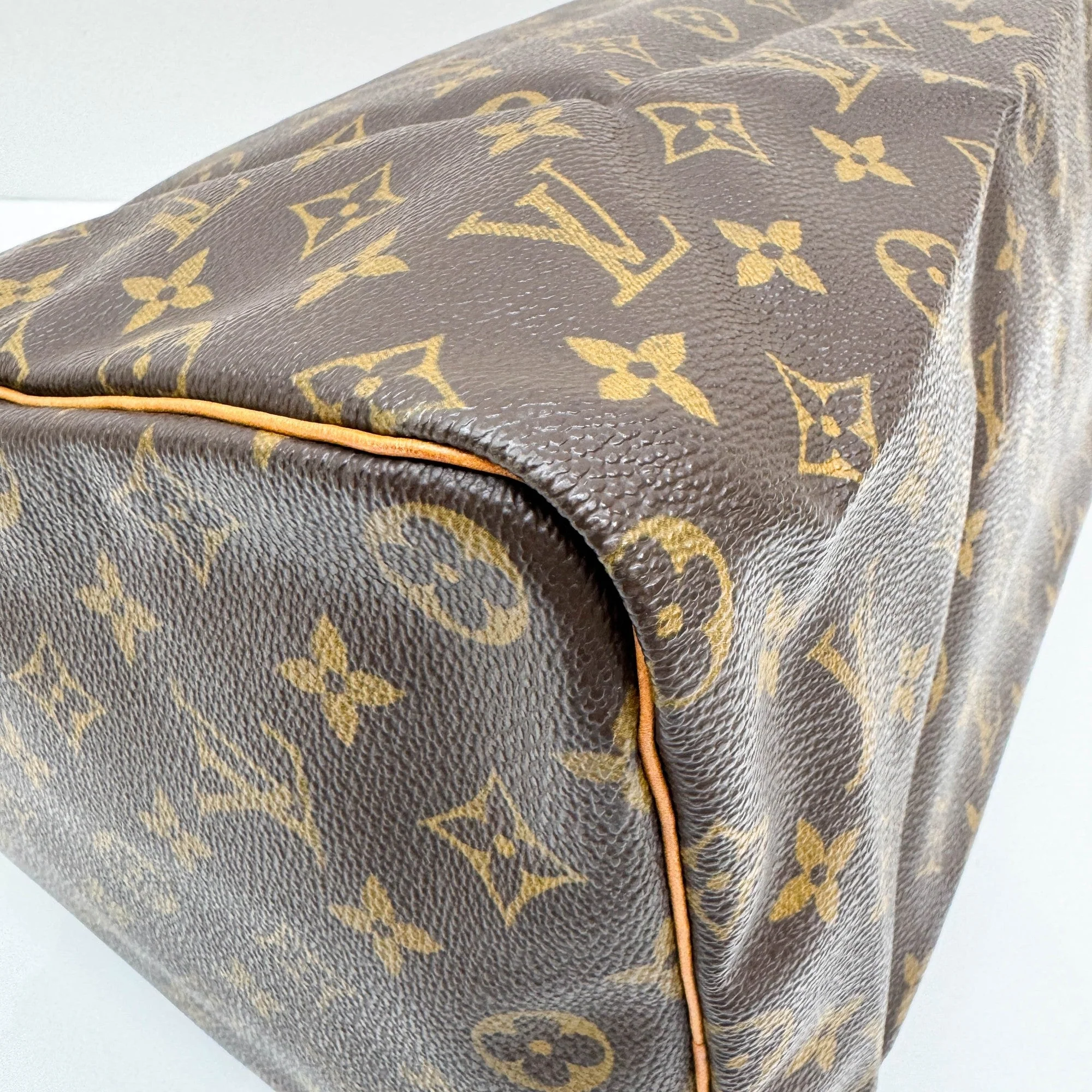 Speedy 40 Brown Monogram Canvas Hand Bag - Image 12