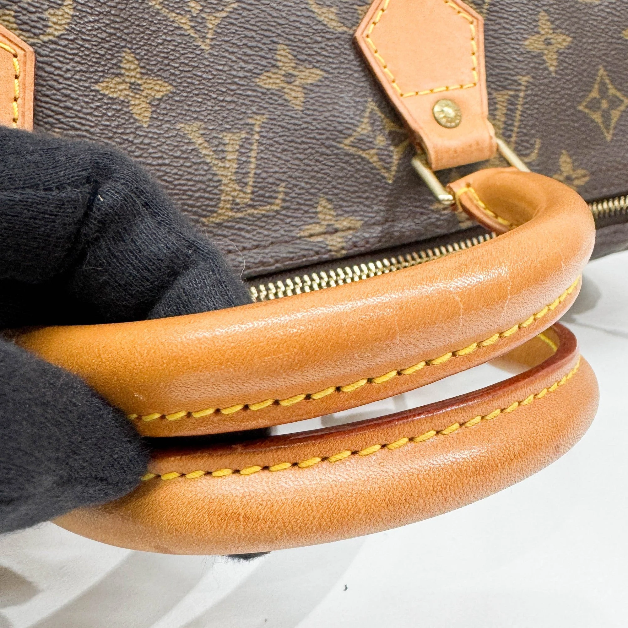 Speedy 40 Brown Monogram Canvas Hand Bag - Image 8