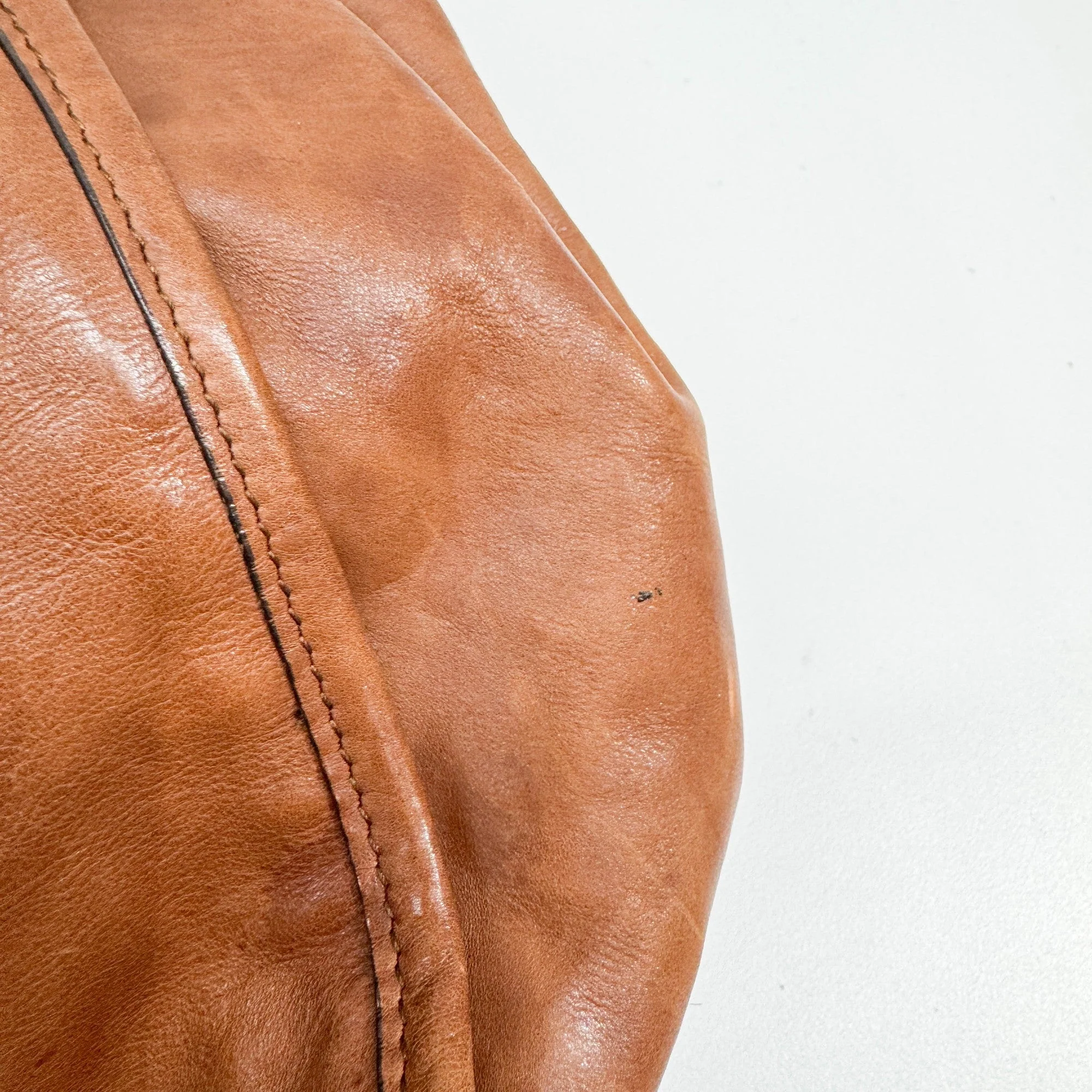 Stirrup Brown Leather Hobo Bag - Image 18