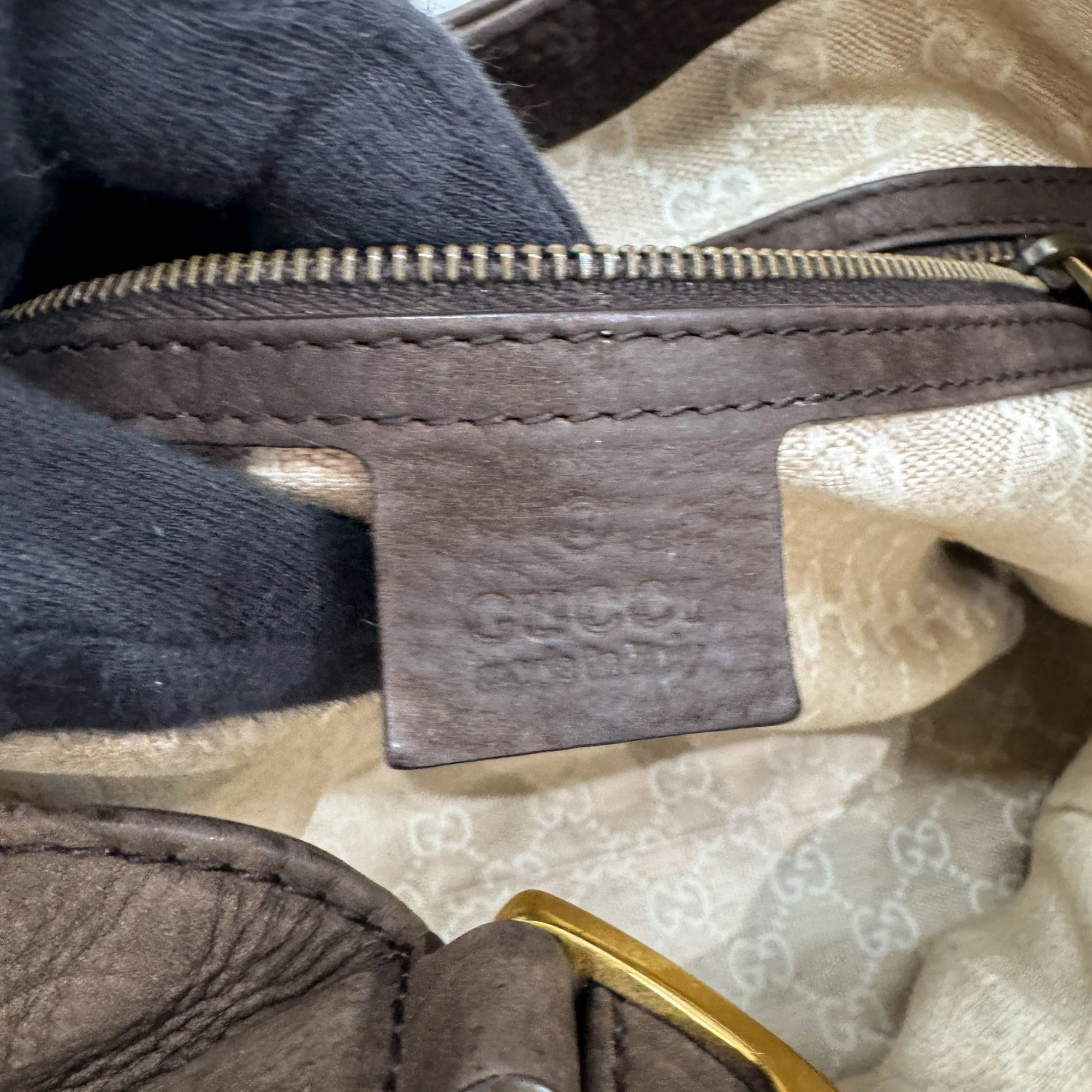 Stirrup Brown Leather Shoulder Bag - Image 18