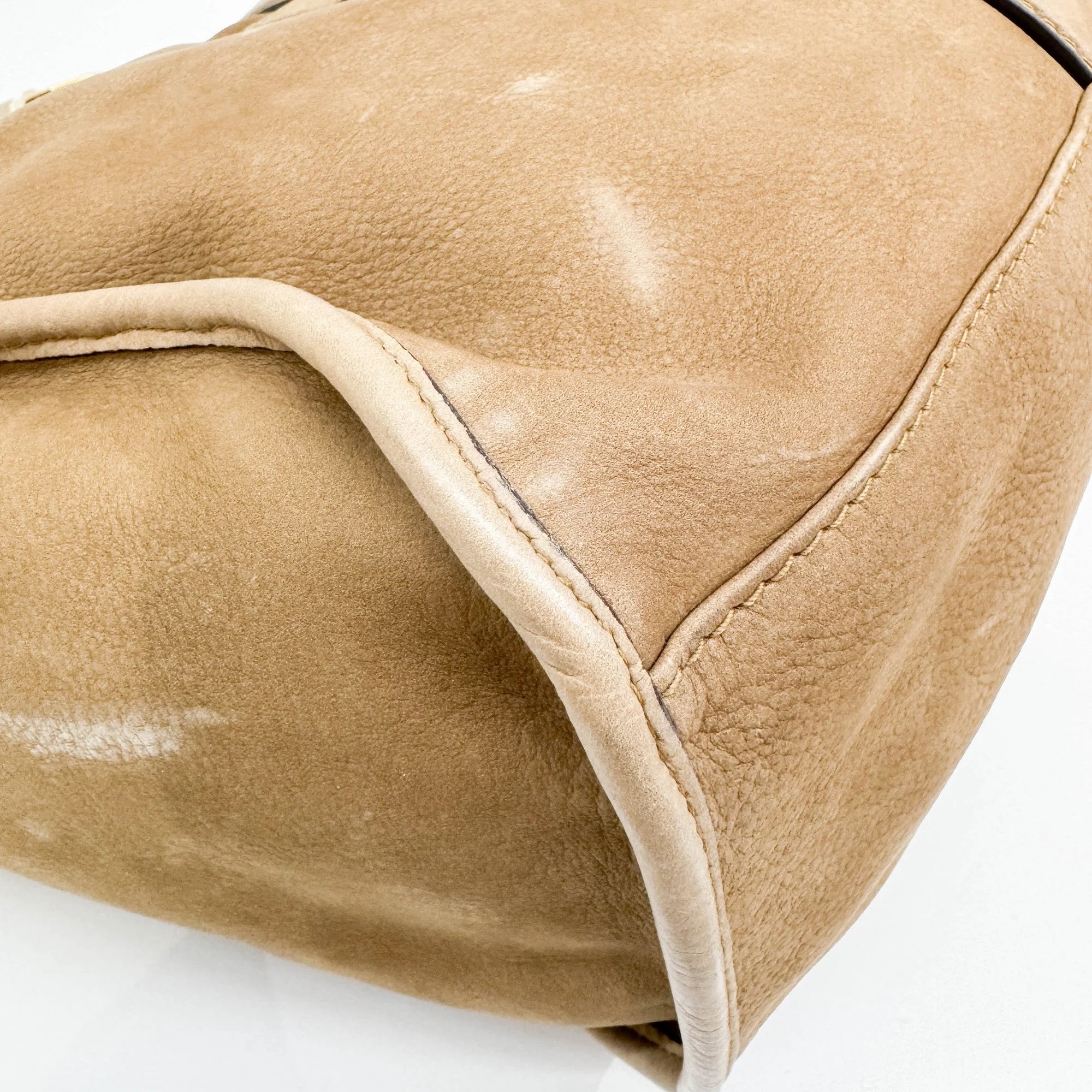 Stirrup Brown Leather Shoulder Bag - Image 12