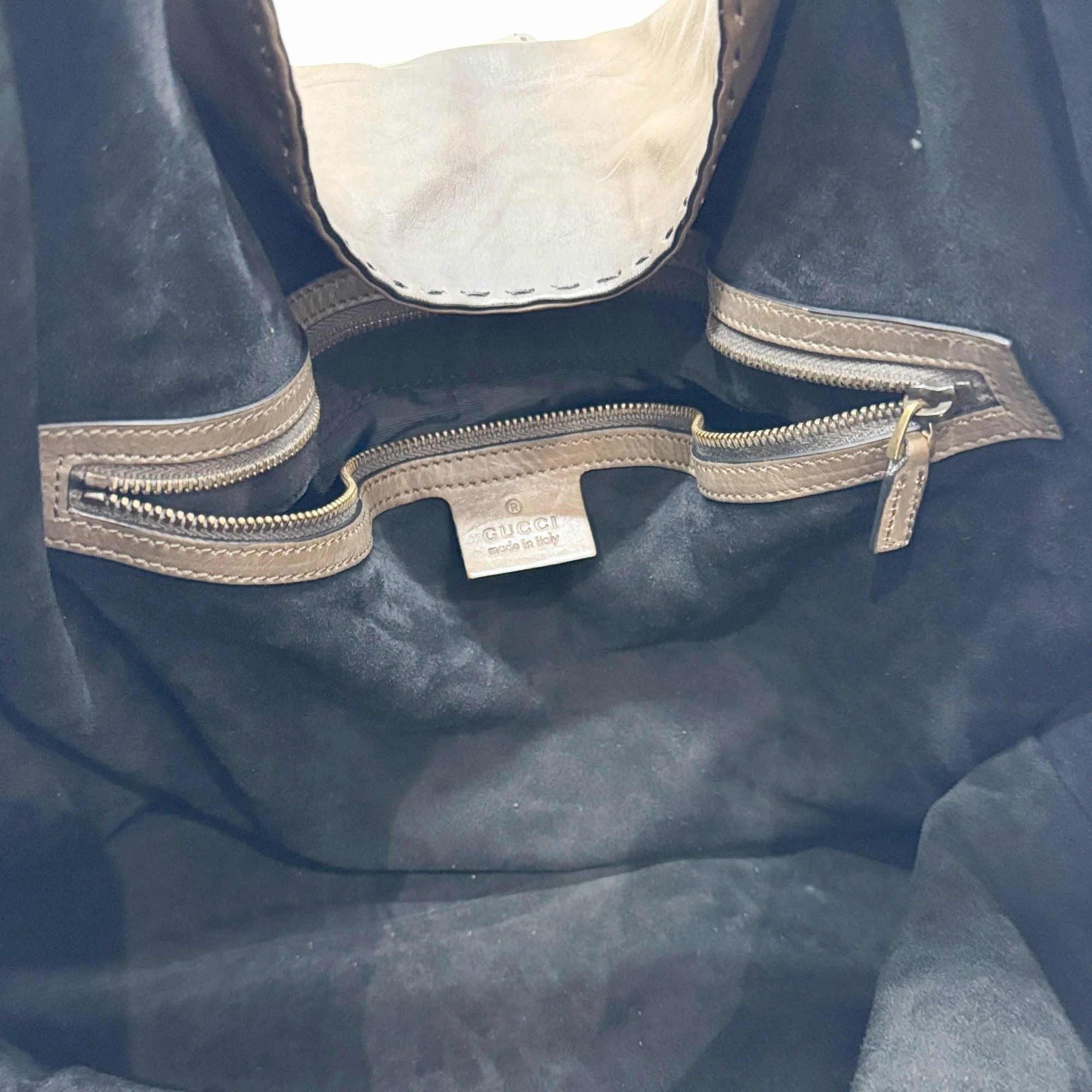 Stirrup Brwon Leather Shoulder Bag - Image 13