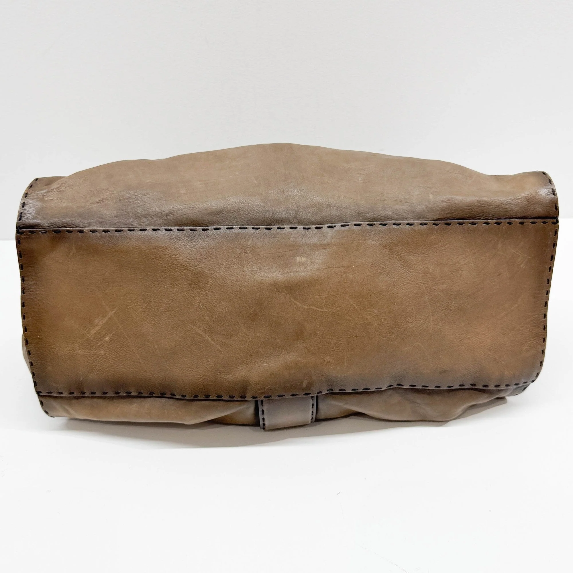Stirrup Brwon Leather Shoulder Bag - Image 8