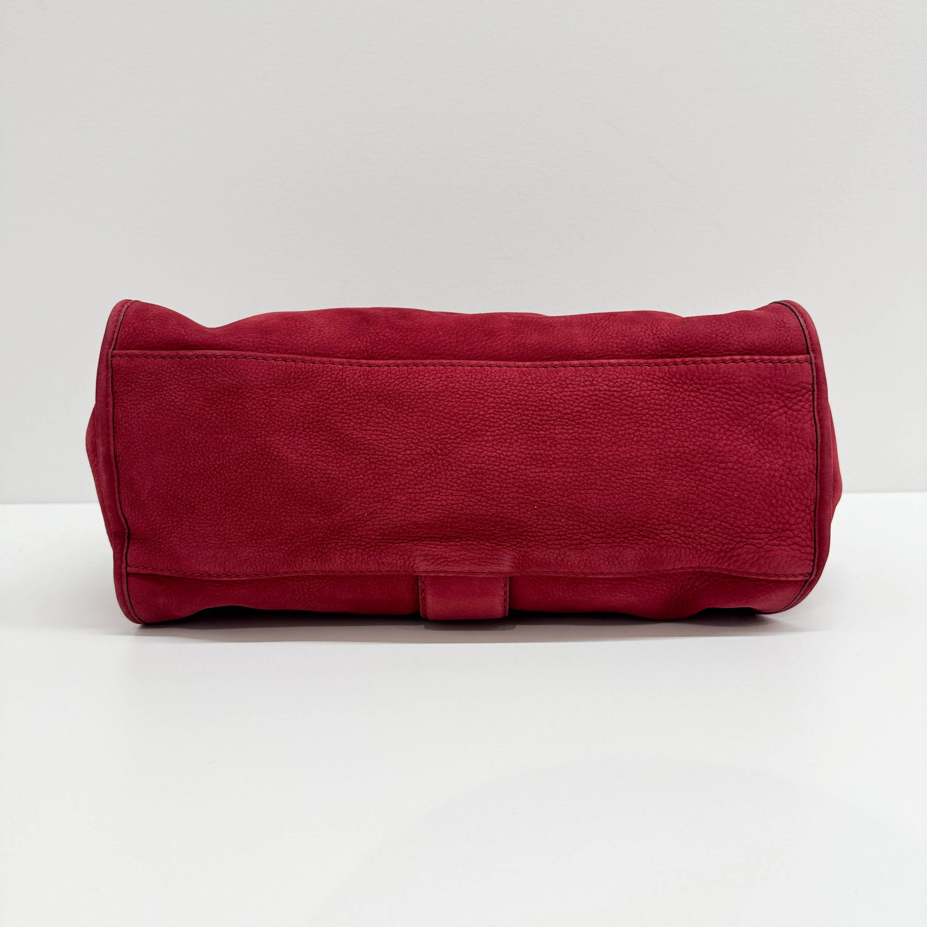Stirrup Red Nubuck Leather Shoulder Bag - Image 7