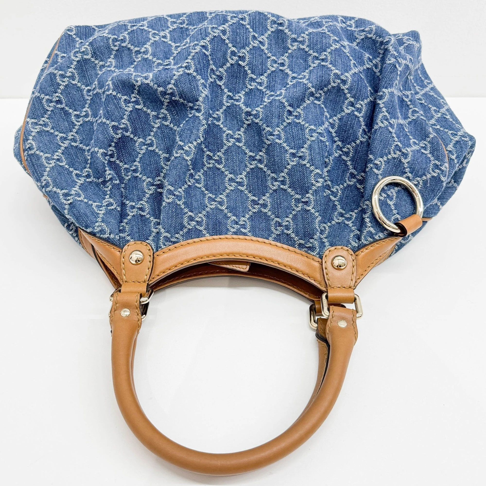 Sukey GG Blue Denim Tote Bag - Image 7