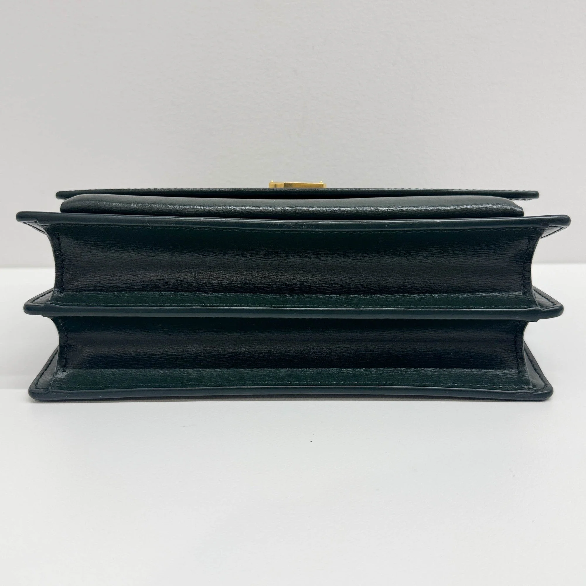 Sunset Forest Green Leather Shoulder Bag - Image 8