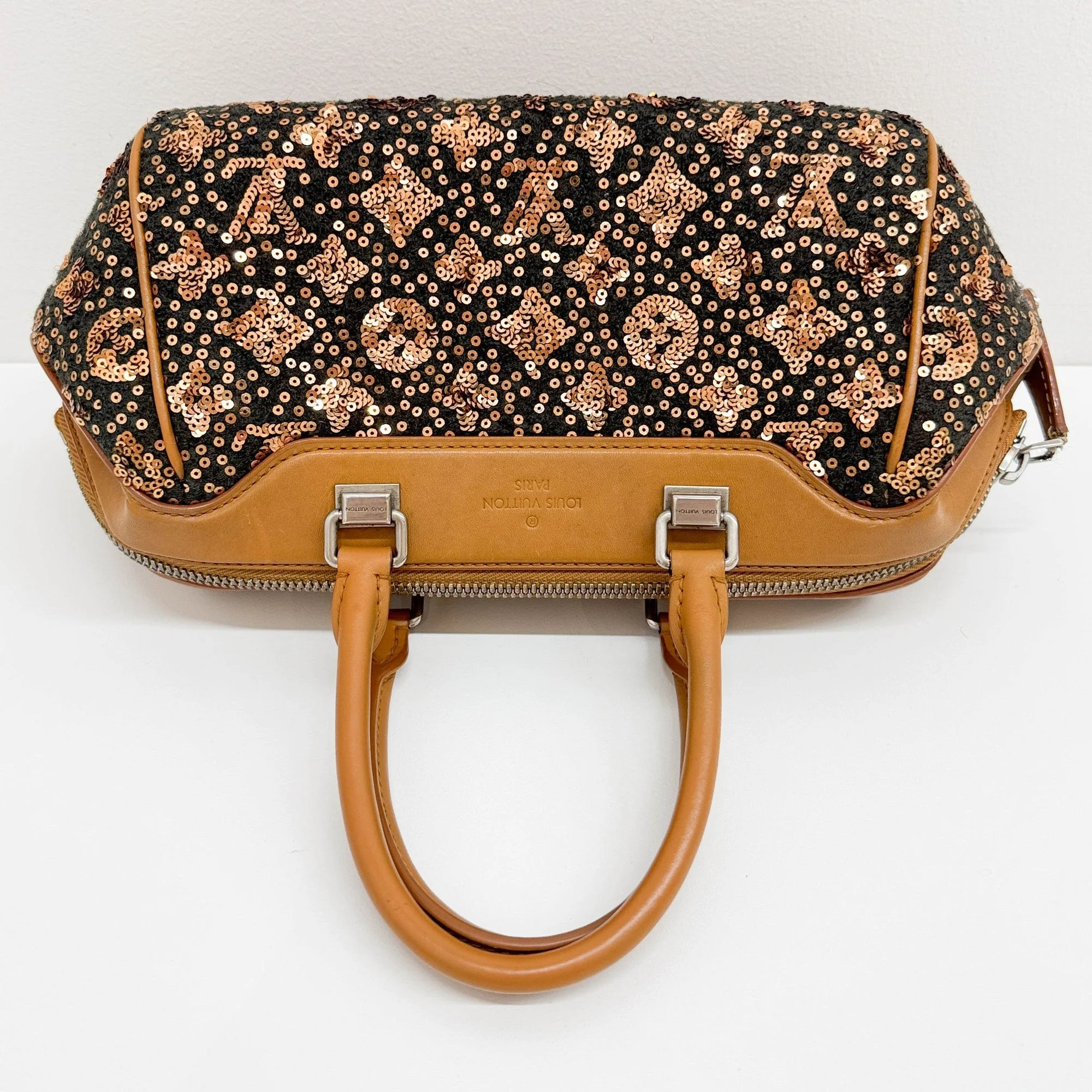 Sunshine Express Baby Brown Monogram Canvas Sequin Hand Bag - Image 6