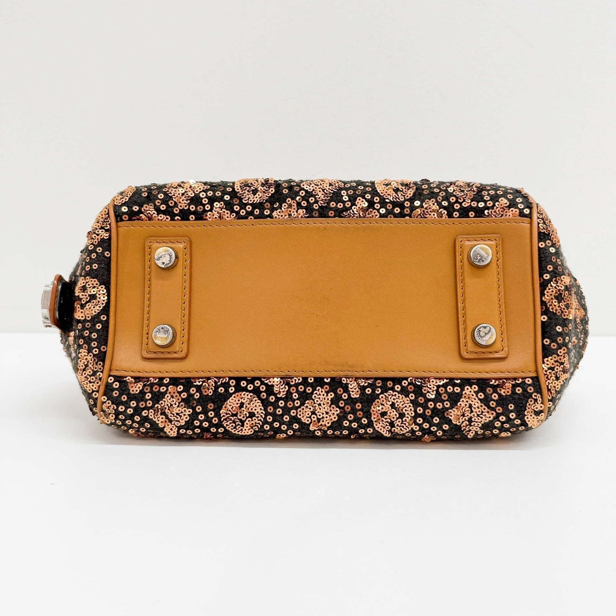 Sunshine Express Baby Brown Monogram Canvas Sequin Hand Bag - Image 7