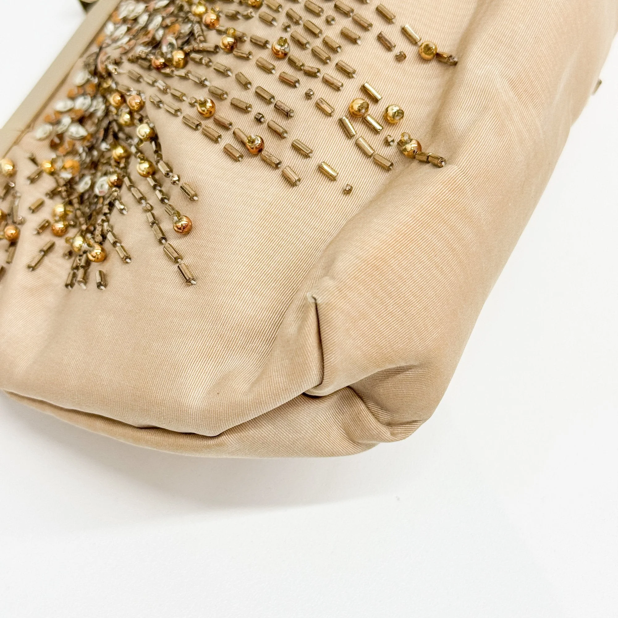 Tan Beaded Shoulder Bag - Image 10