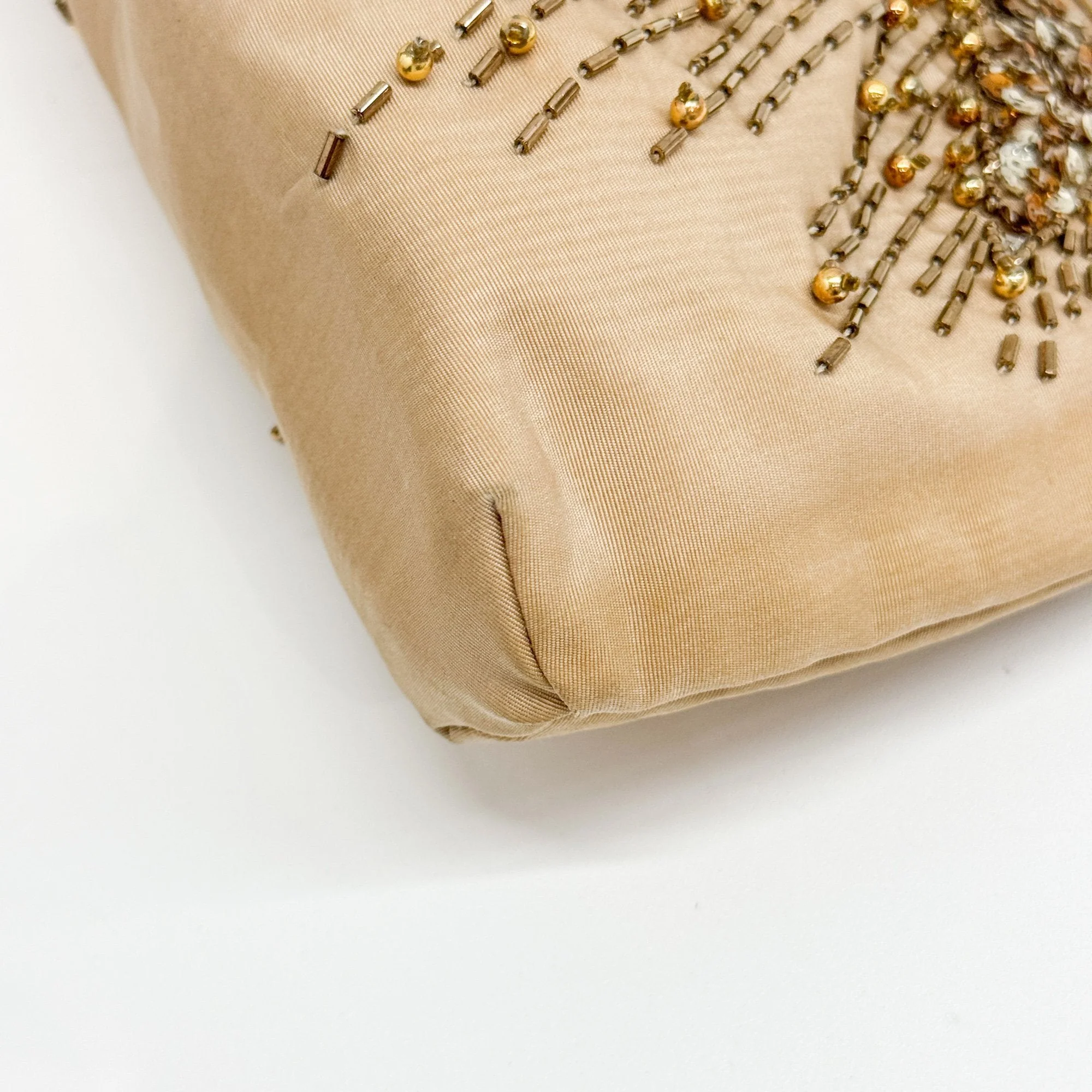 Tan Beaded Shoulder Bag - Image 11