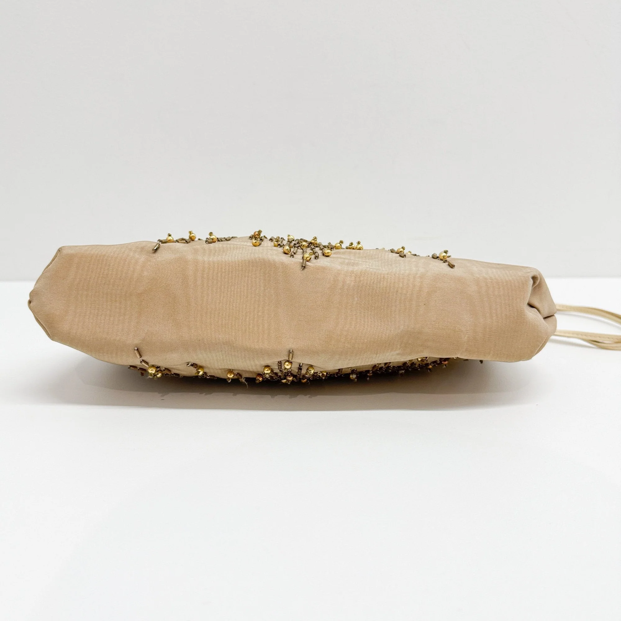 Tan Beaded Shoulder Bag - Image 7