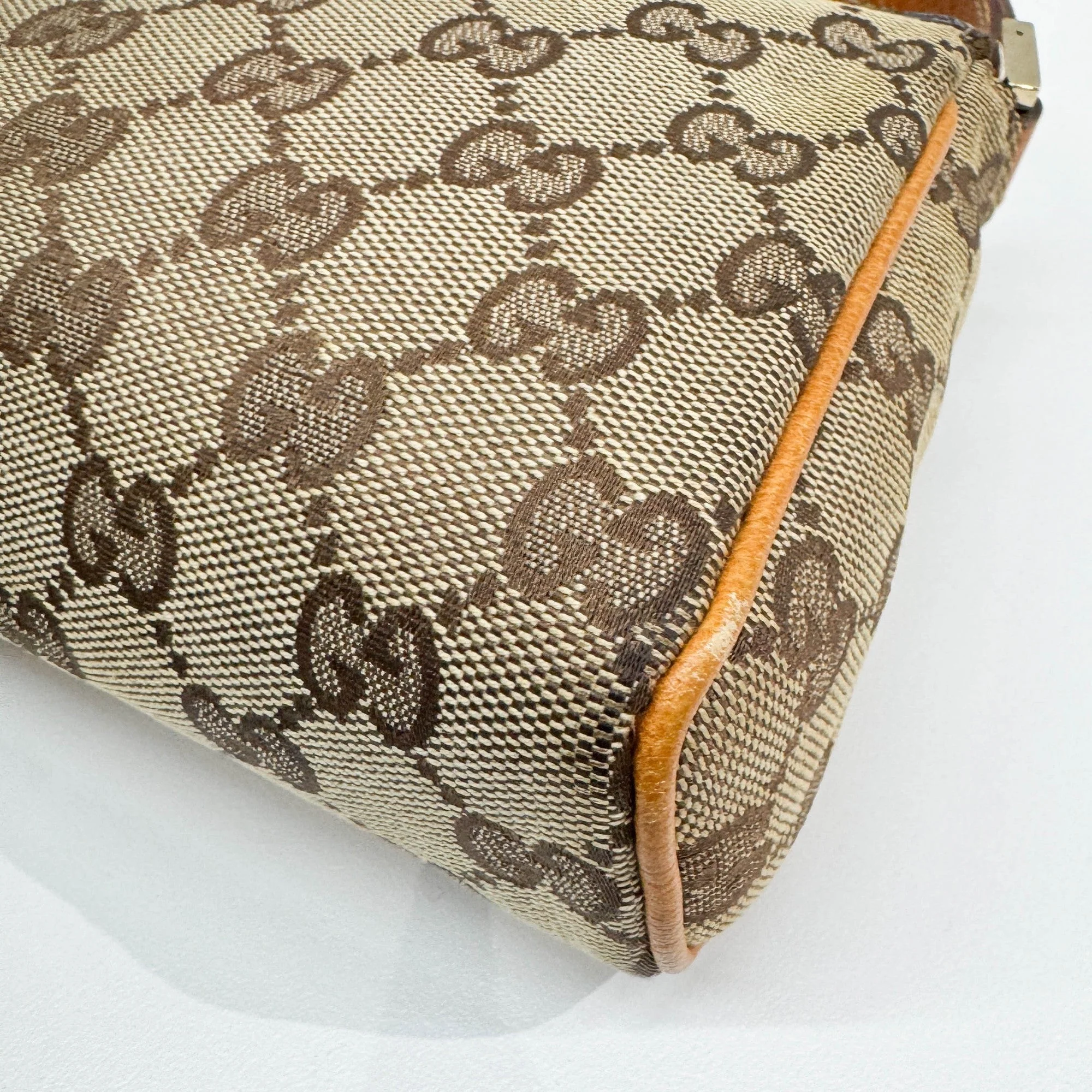 Tan GG Canvas Shoulder Bag - Image 12