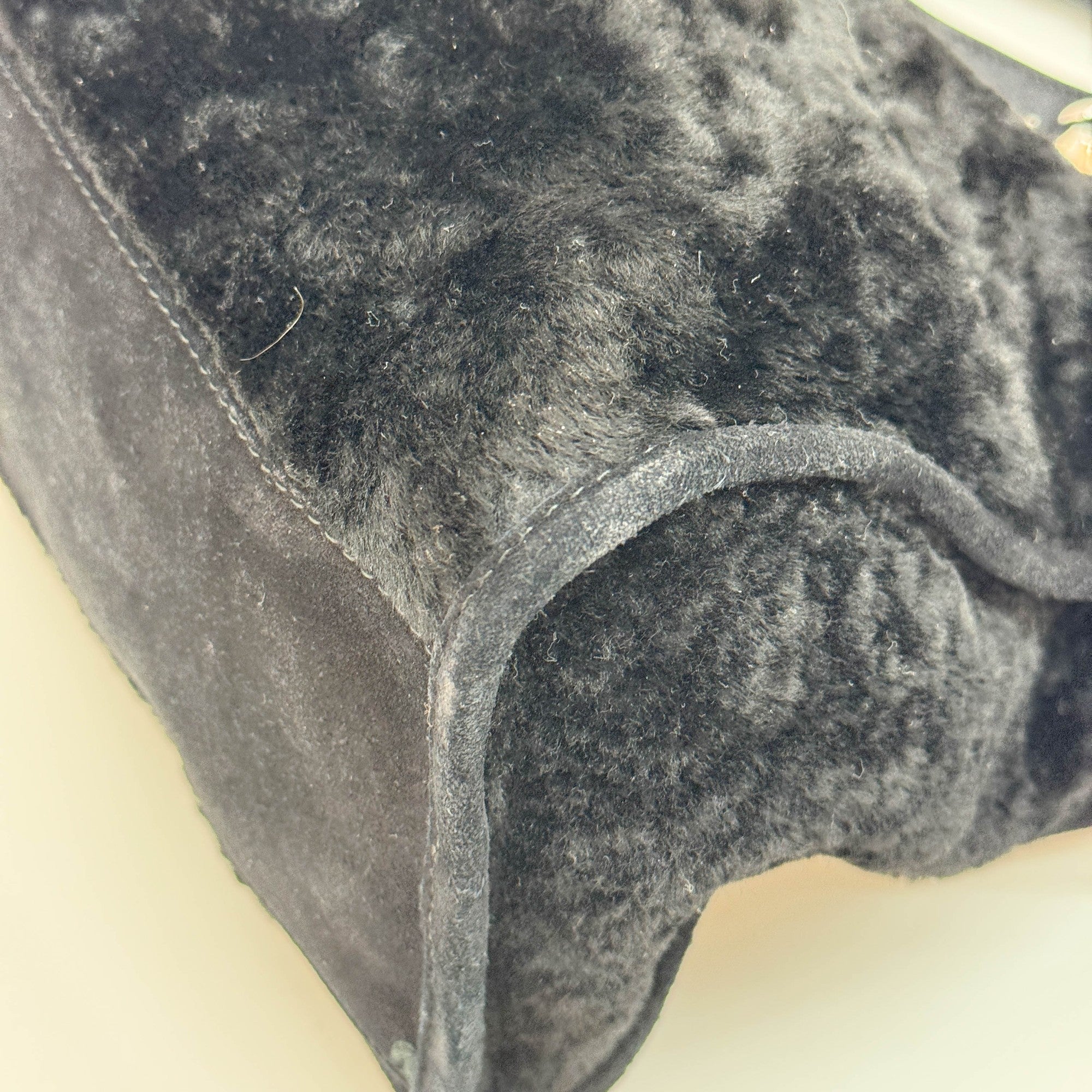 The City Black Fur Two Way Bag - Image 12