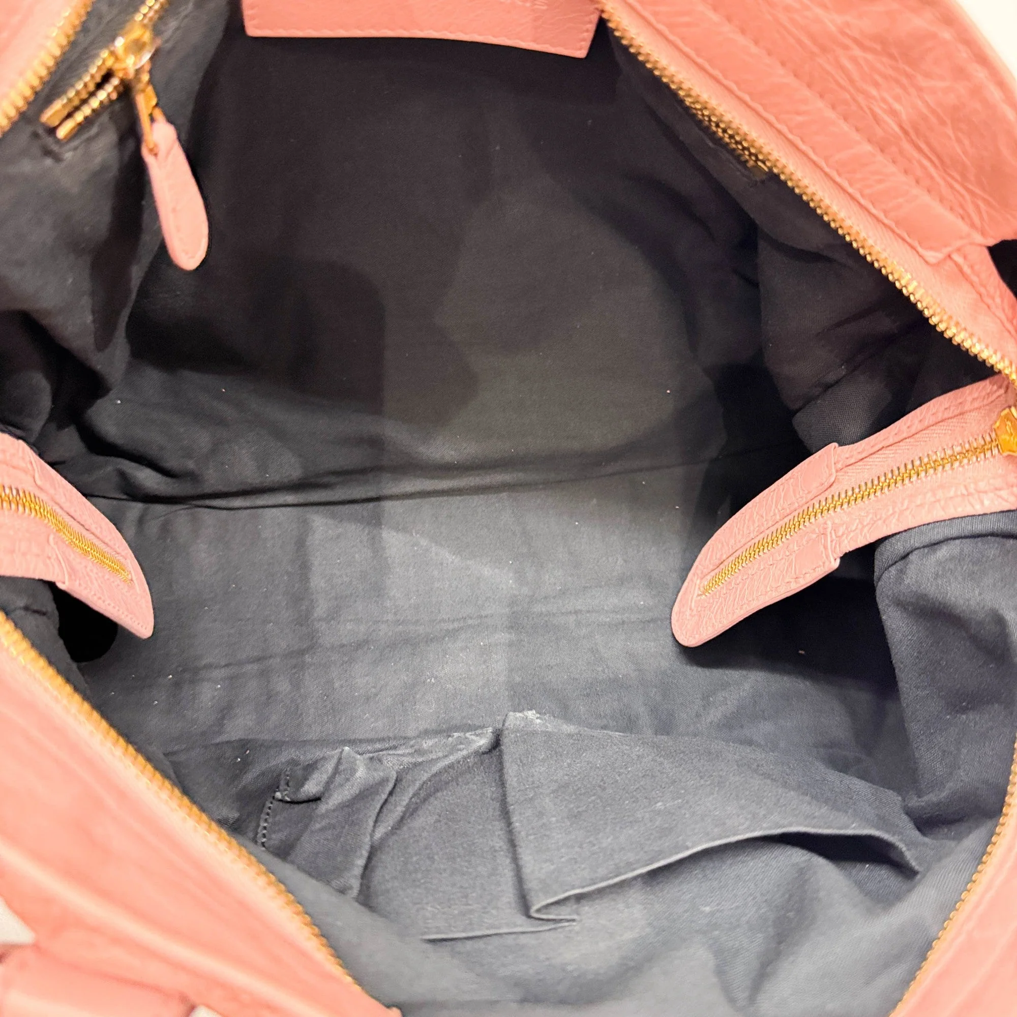 The City Pink Leather Two-Way Bag - Image 13