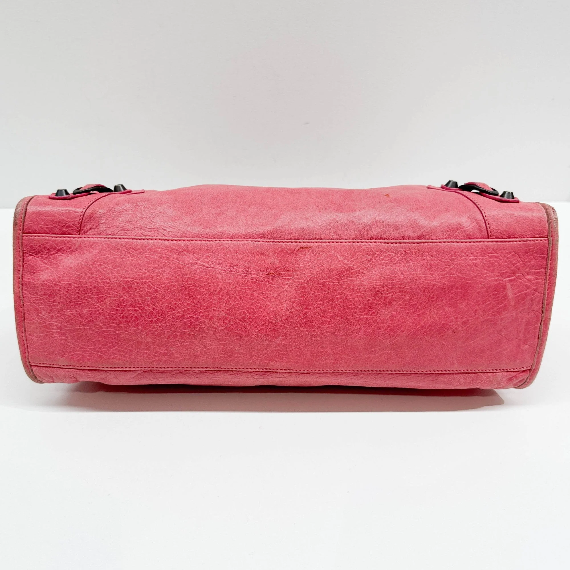 The City Pink Leather Two Way Bag - Image 6