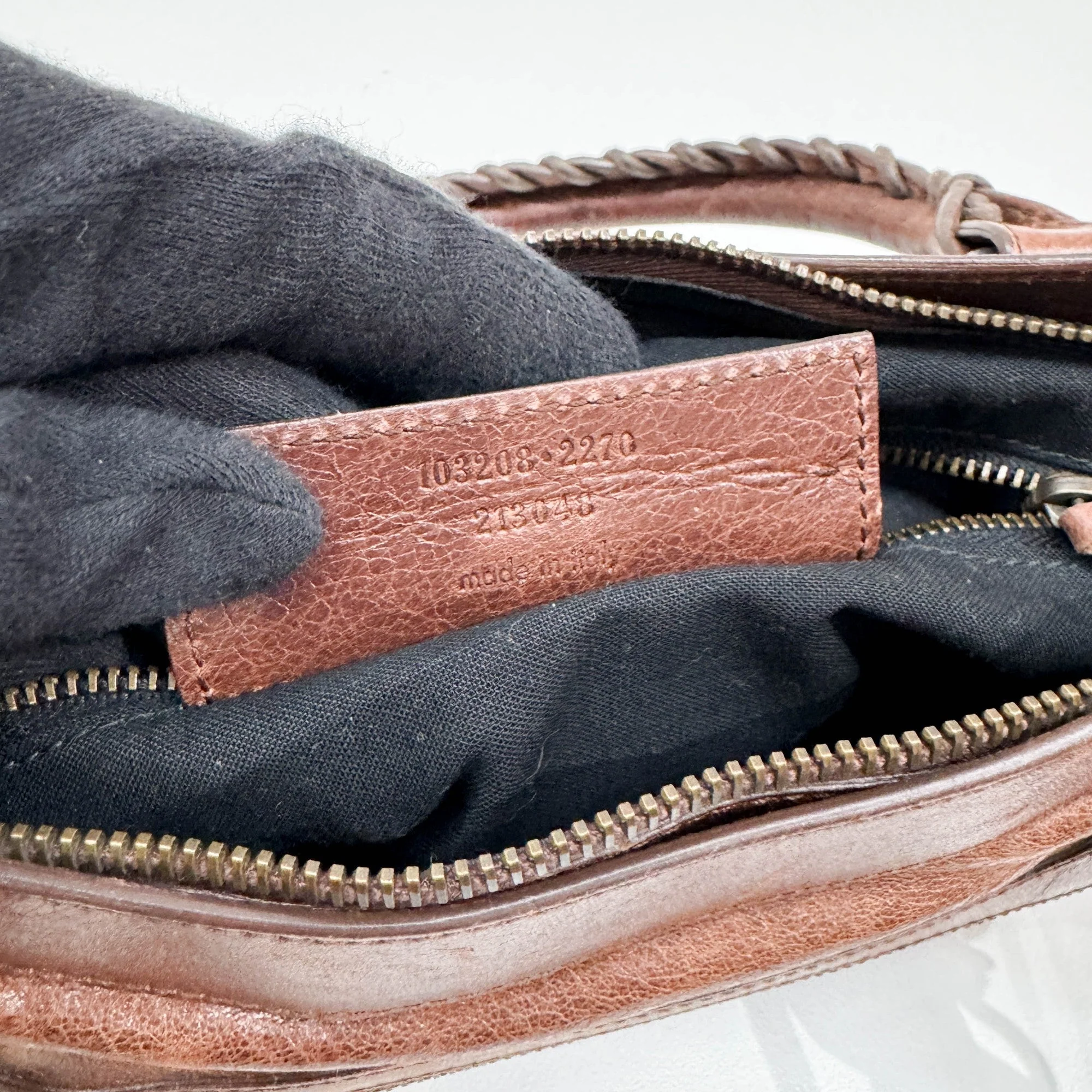 The First Brown Leather Two Way Bag - Image 22
