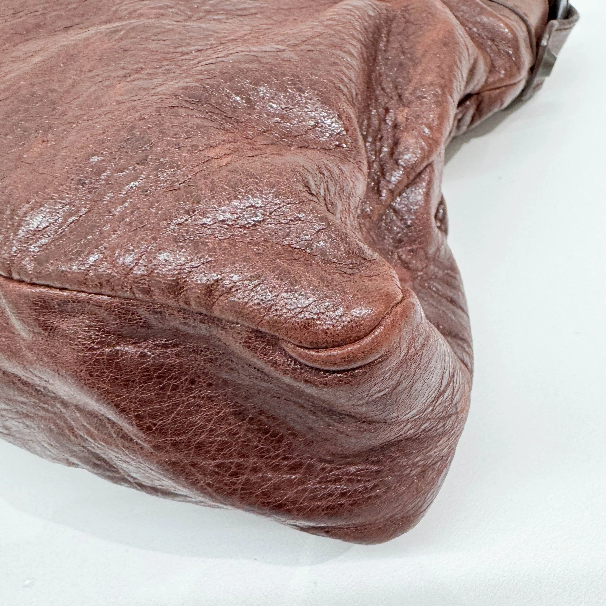 The First Brown Leather Two Way Bag - Image 11