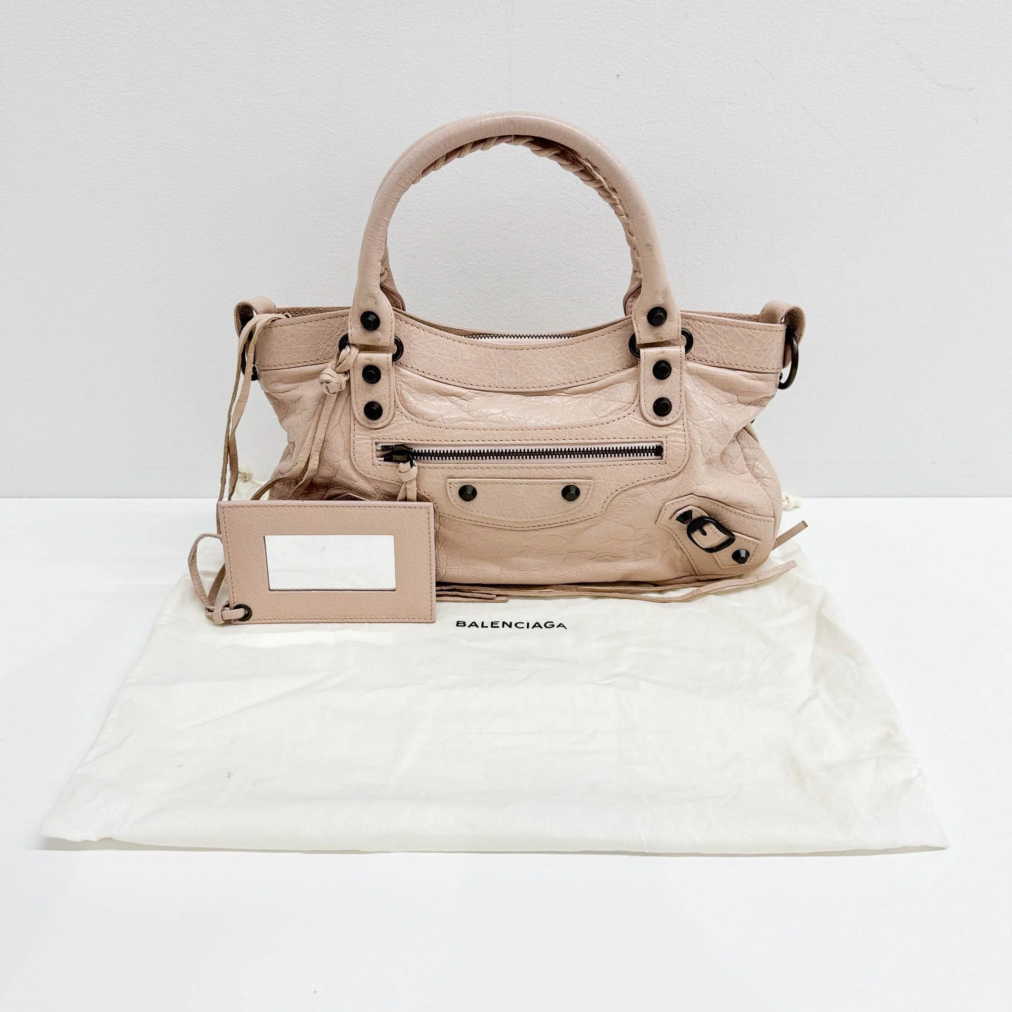 The First Pale Pink Leather Two Way Bag - Image 4