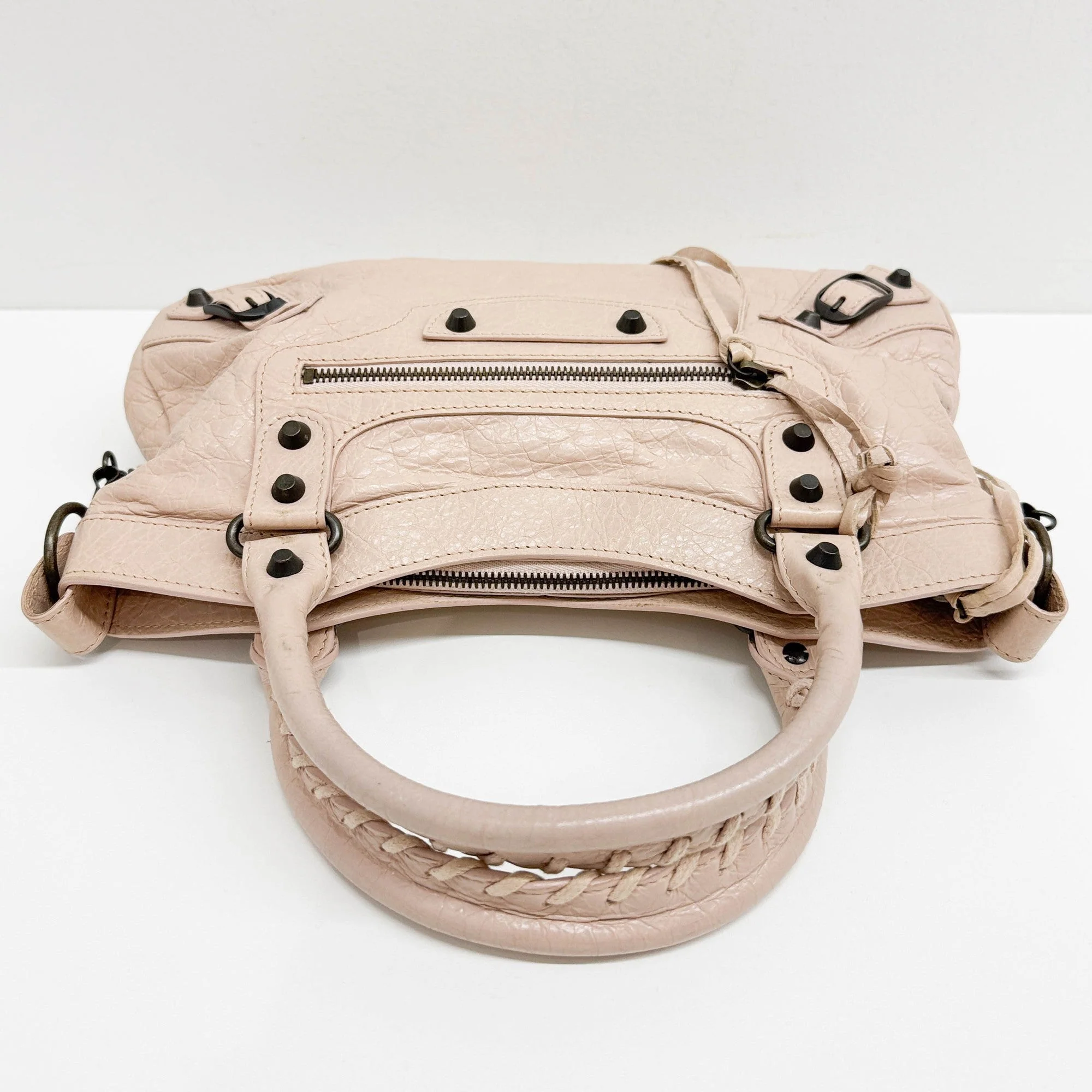The First Pale Pink Leather Two Way Bag - Image 7