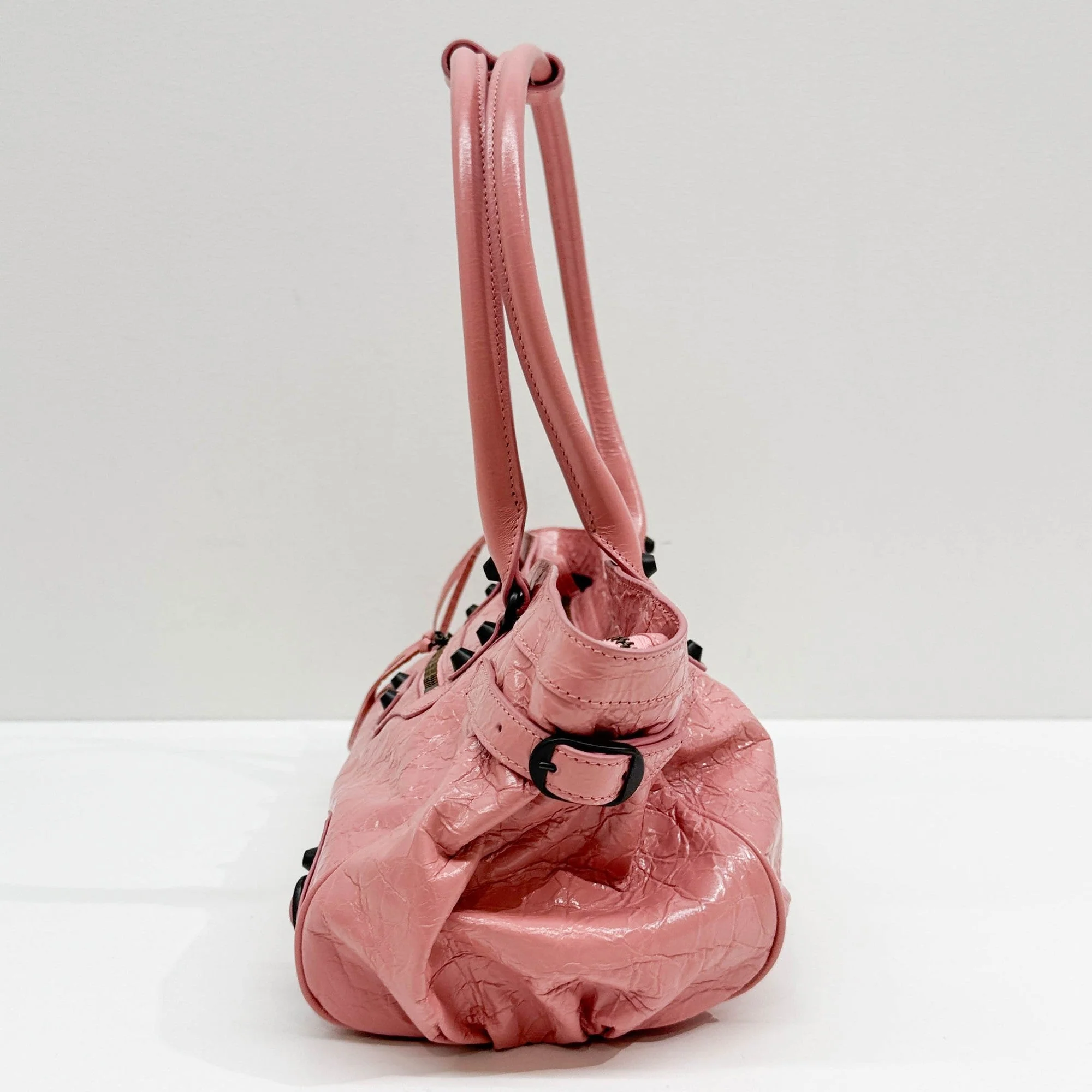 The First Pink Leather Two Way Bag - Image 5