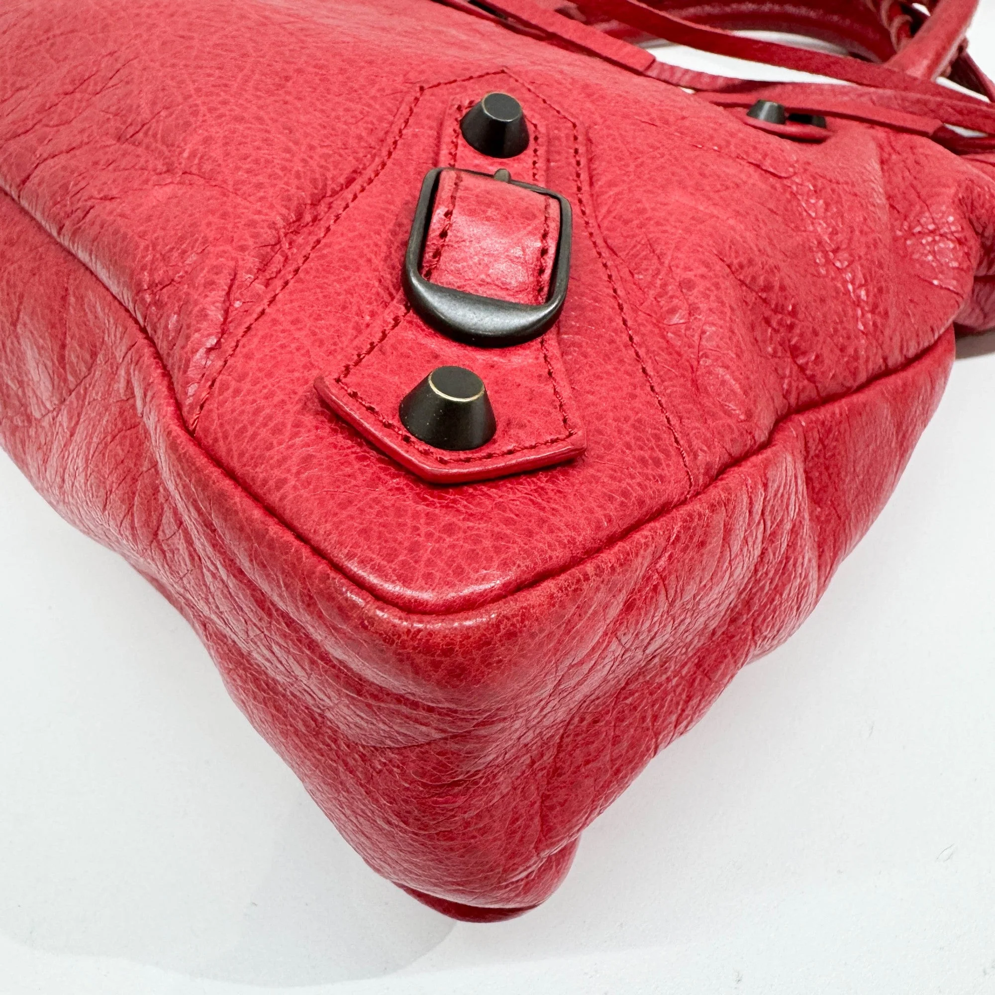 The First Red Leather Handle Bag - Image 8