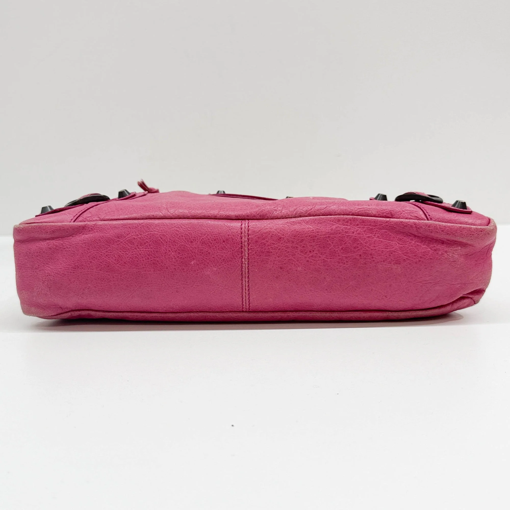 The First Sorbet Pink Leather Two Way Bag - Image 8