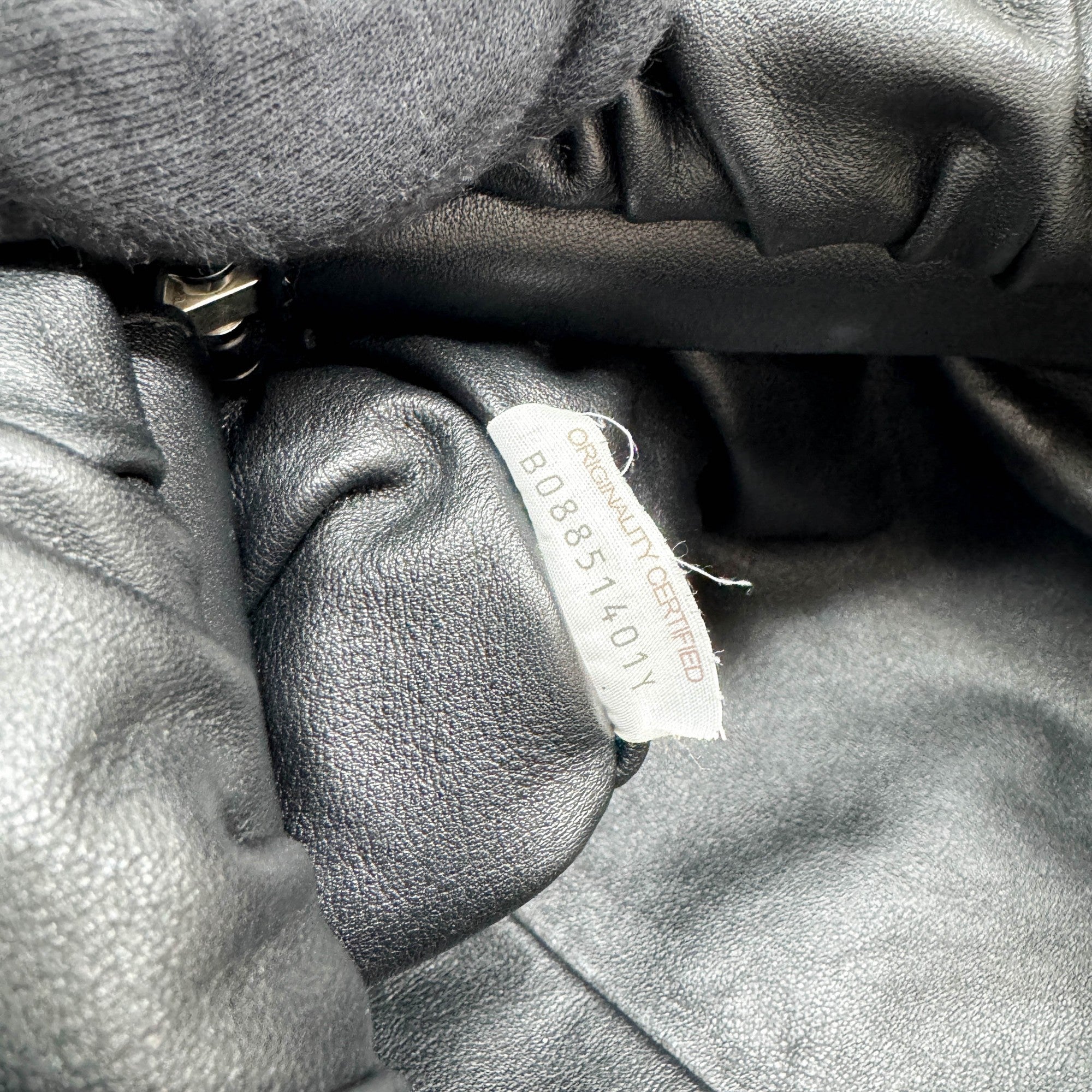 The Pouch Metal Chain Strap Black Leather Shoulder Bag - Image 14