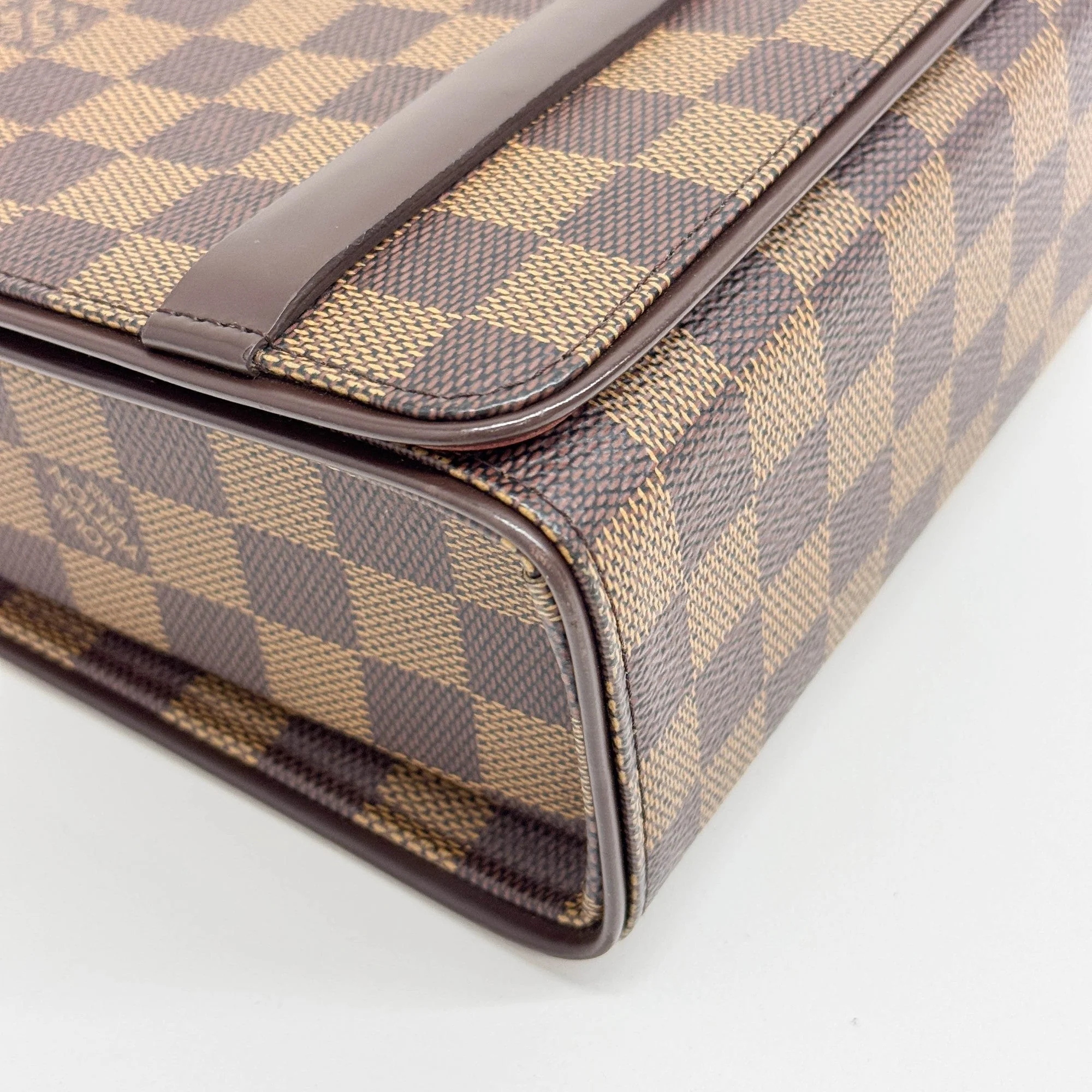 Tribeca Brown Damier Canvas Shoulder Bag - Image 8